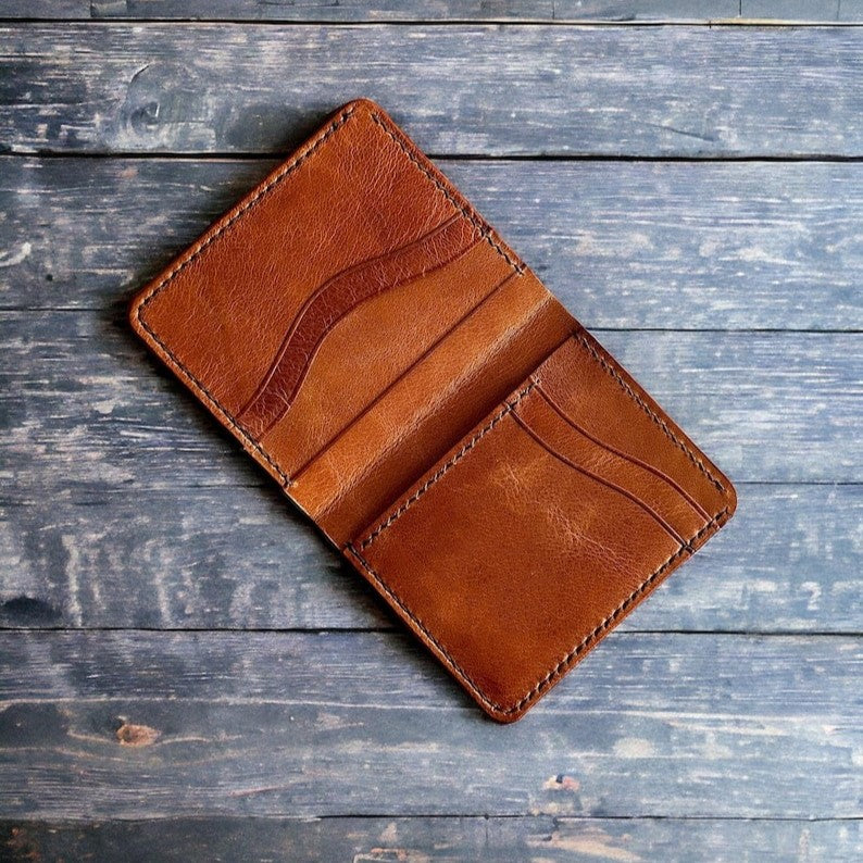 Slim Leather Wallet Bi-Fold