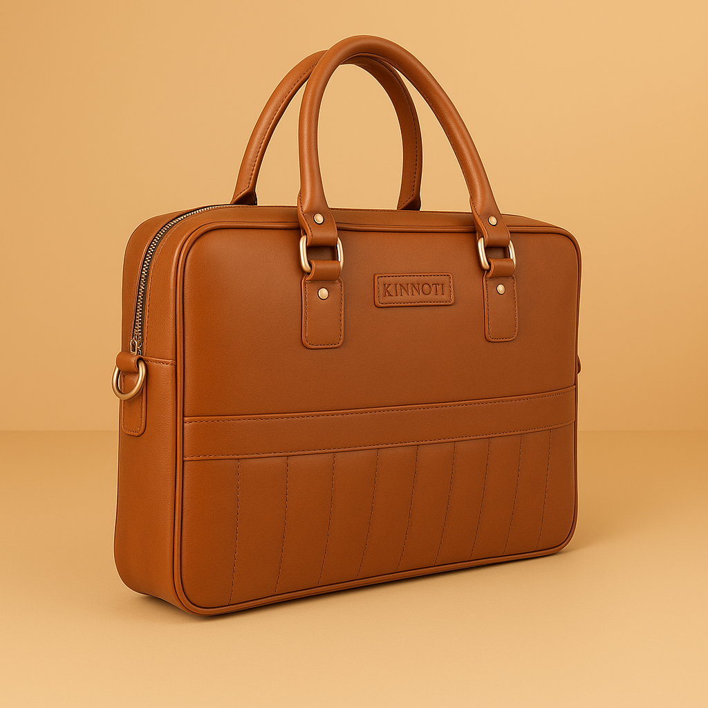 Double Side Vegan Leather Messenger Bag