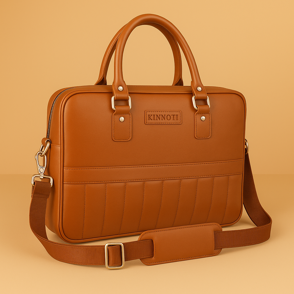 Double Side Vegan Leather Messenger Bag