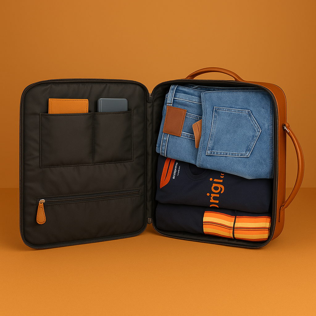 Vegan Leather Backpack Cum Laptop Bag