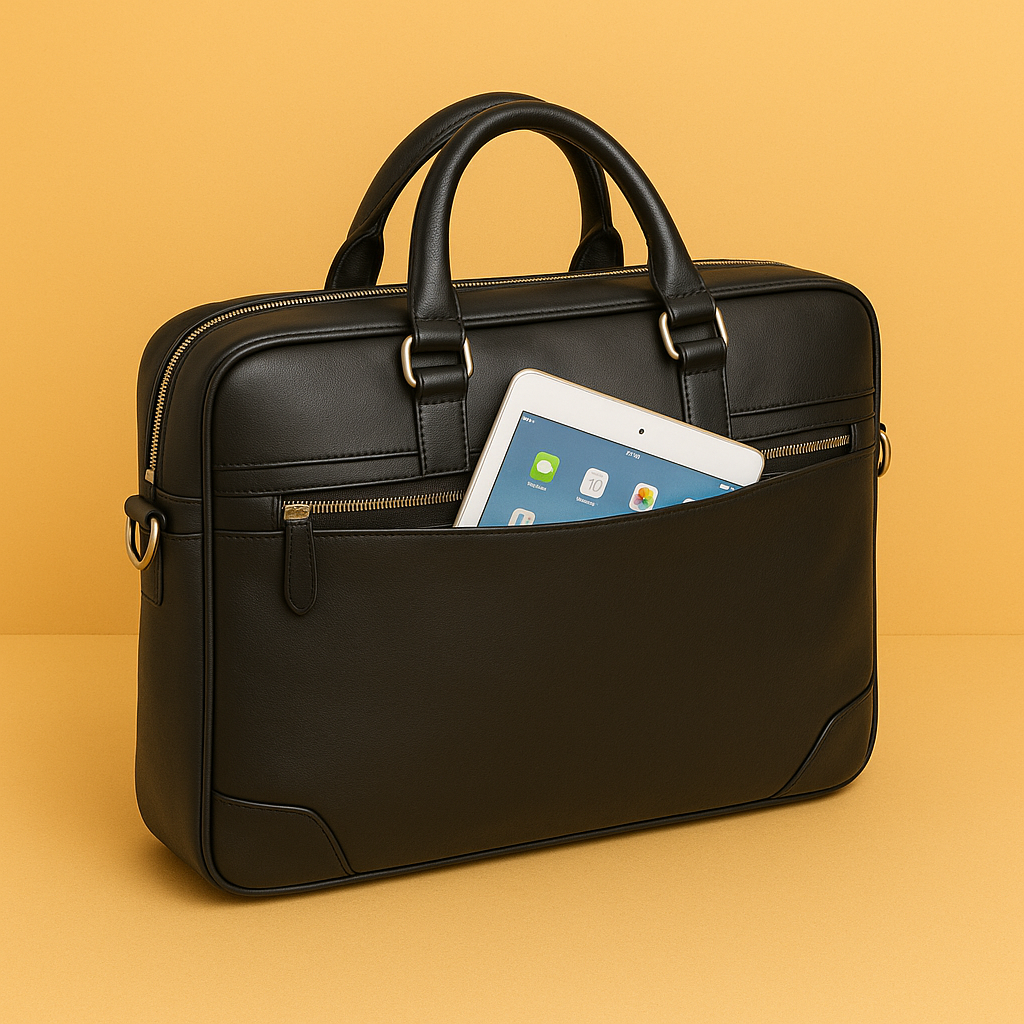 Genuine Leather Laptop Bag For Mac book Pro 13- 14 Inches
