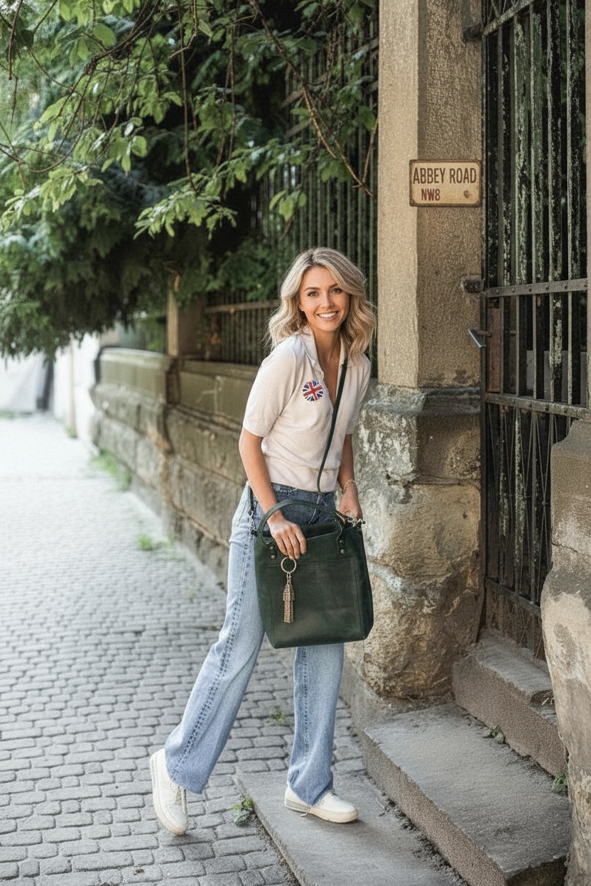 VT LEATHER TOTE FOR WOMEN