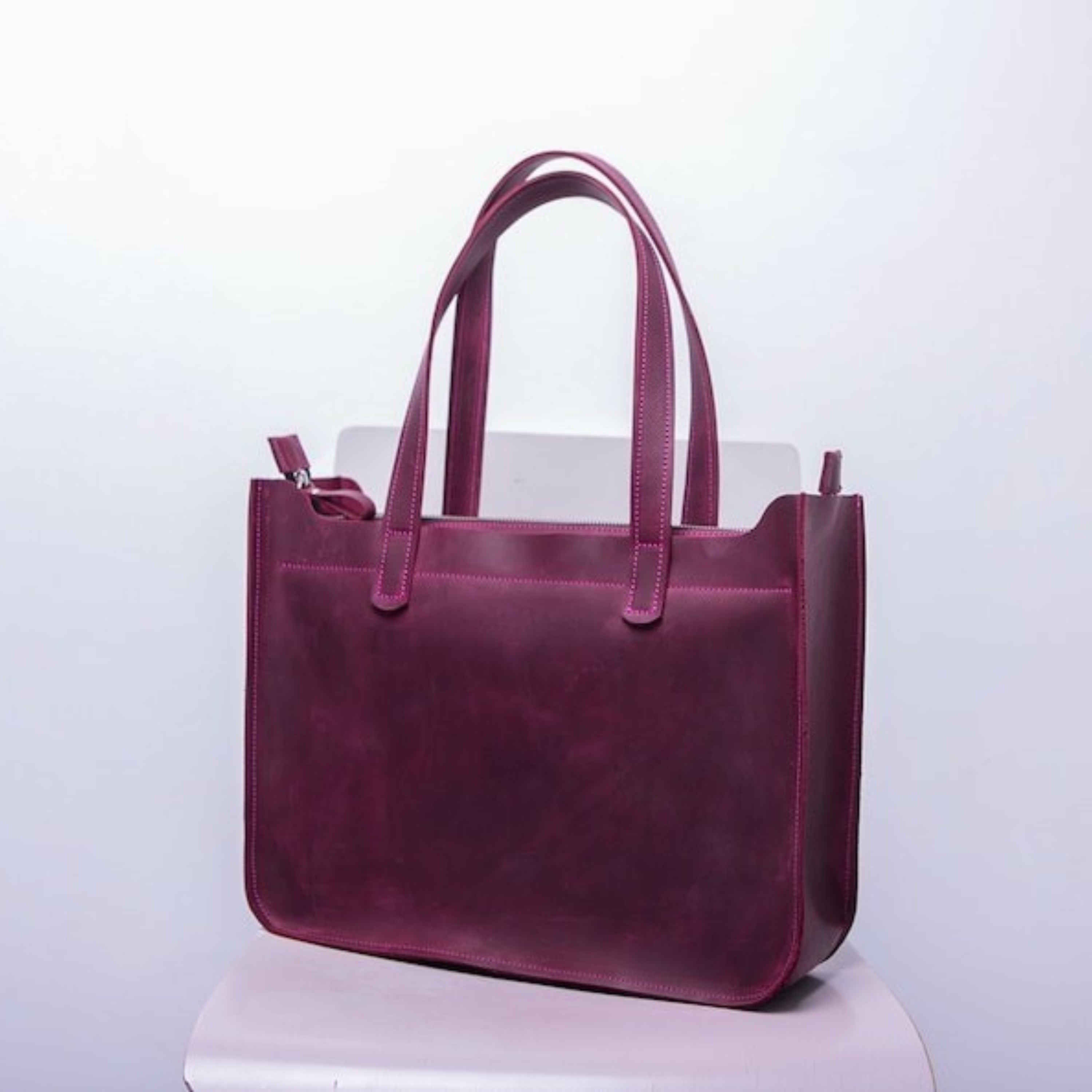 VT LEATHER TOTE FOR WOMEN