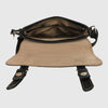 Black Men's Vegan Leather Messenger Bag with Adjustable Shoulder Strap
