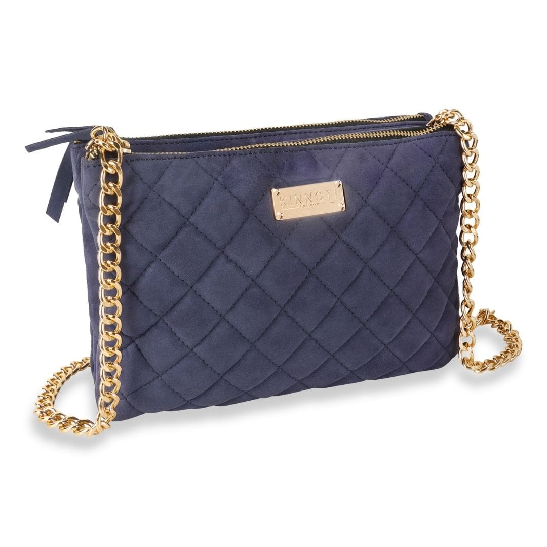 Kinnoti Apparel & Accessories Quilted Suede Leather Sling Bag