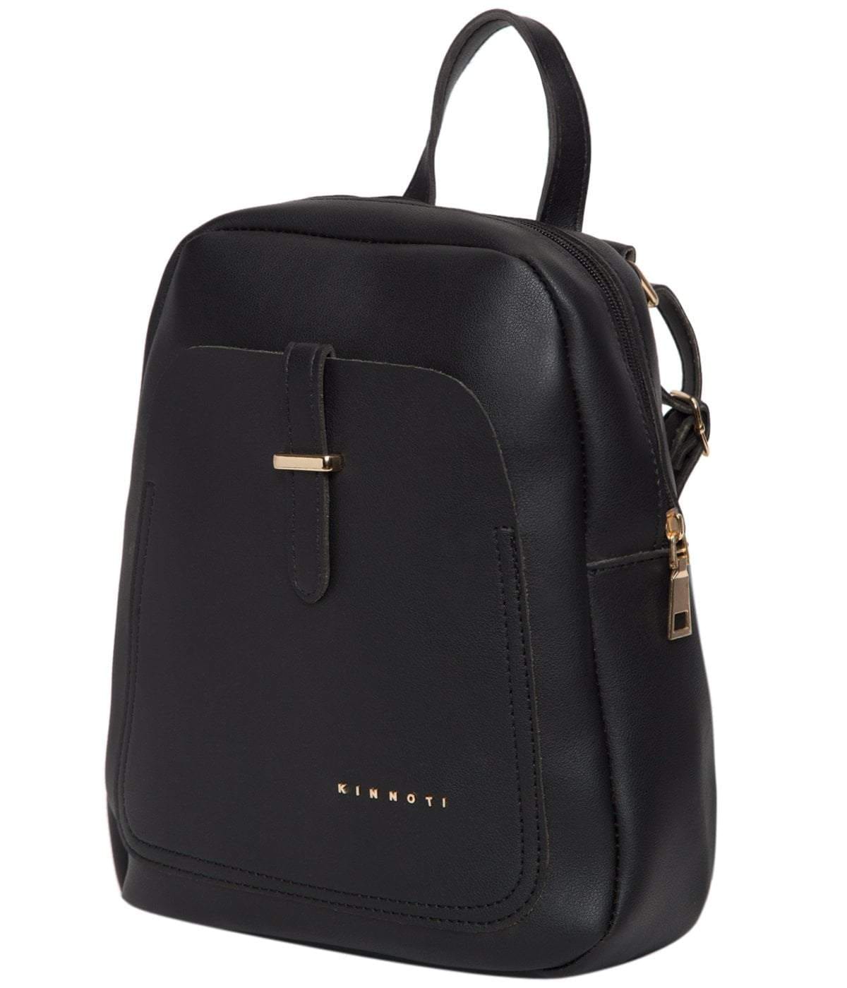 kinnoti Black Chain Backpack