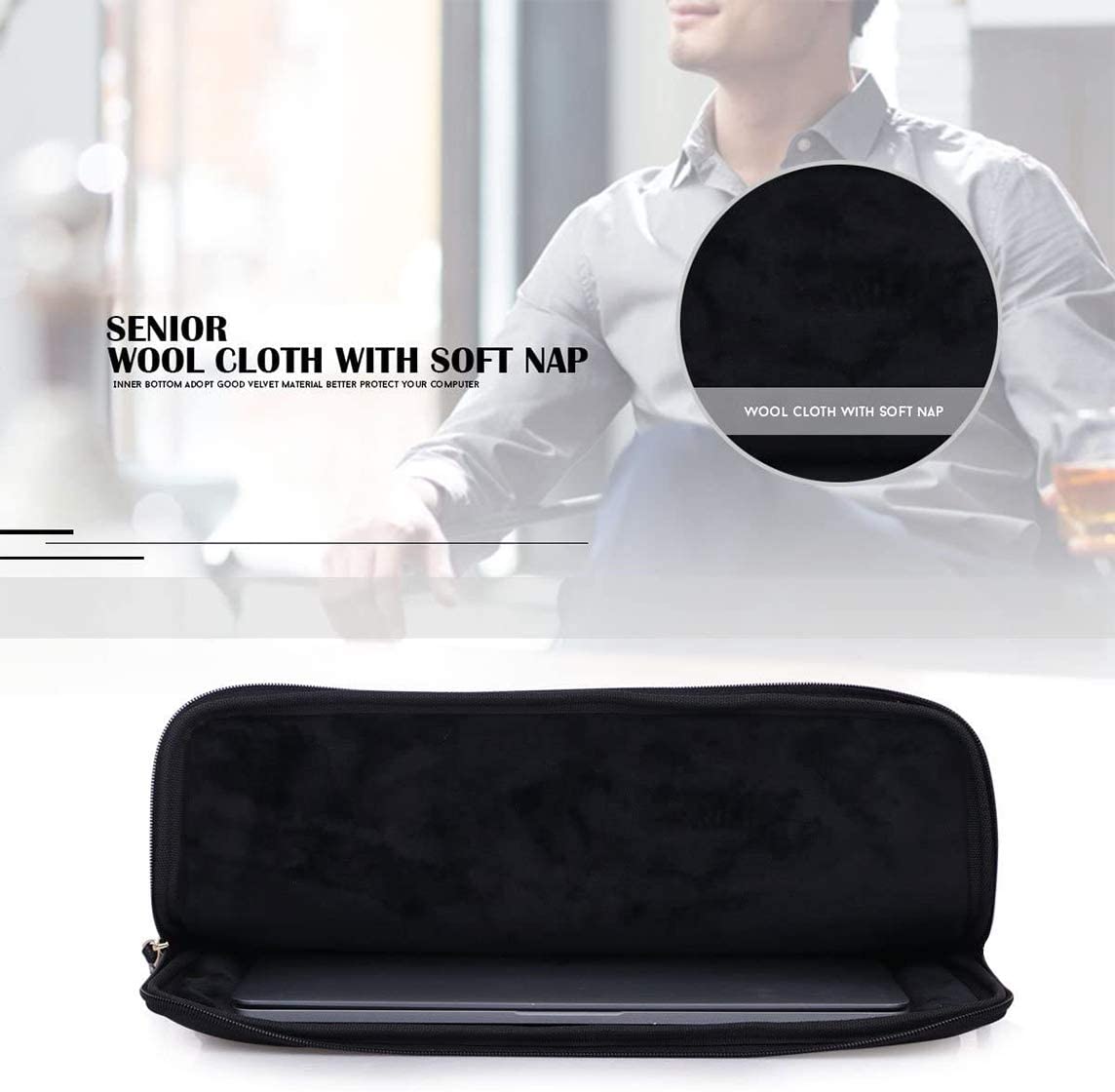 kinnoti Briefcase Design Laptop Sleeve