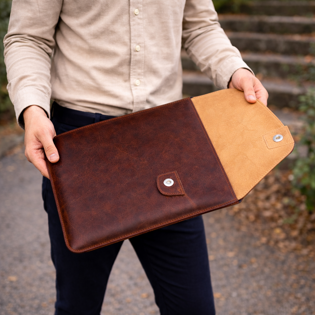 Kinnoti Brown Wark Laptop Sleeve