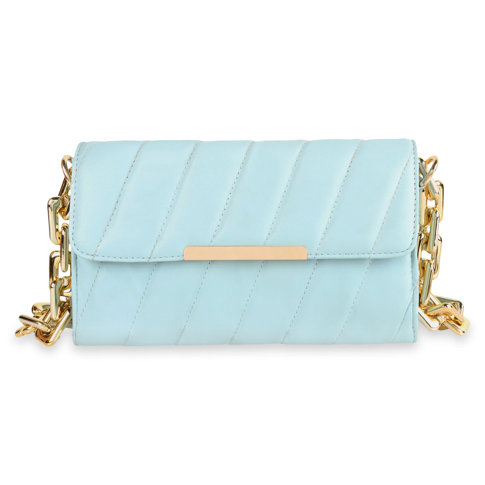 kinnoti Flap Gold Plated Shoulder Bag
