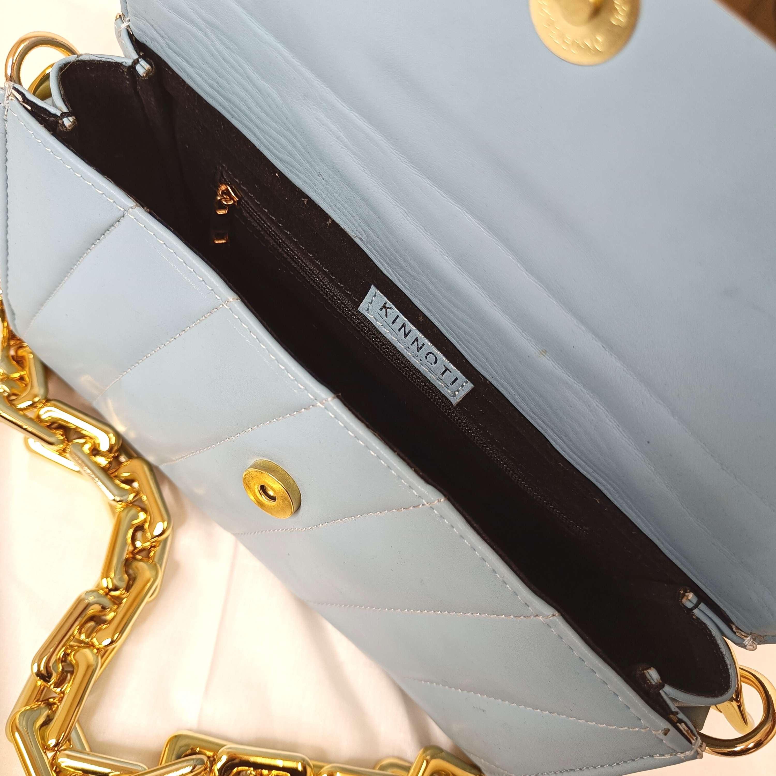 kinnoti Flap Gold Plated Shoulder Bag