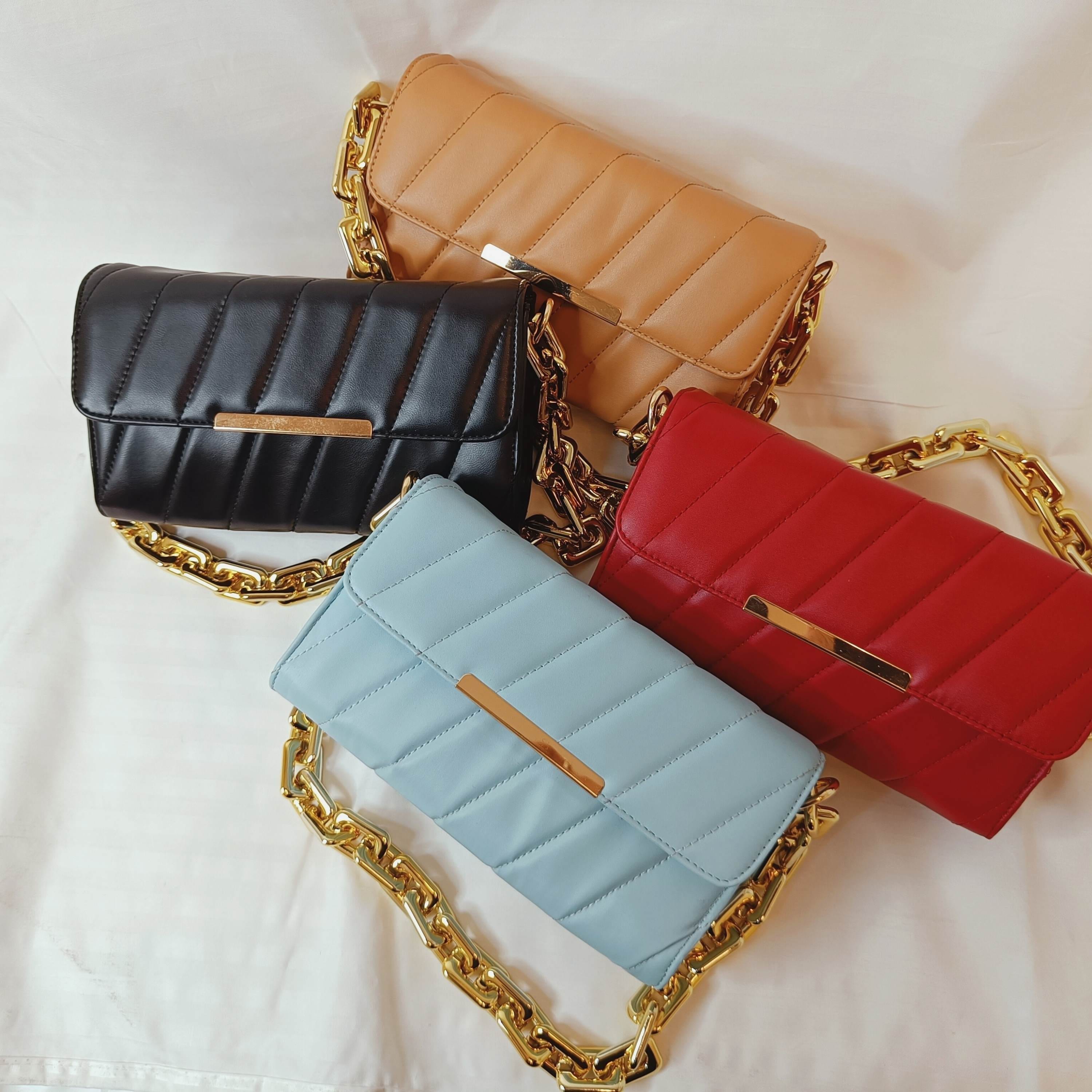 kinnoti Flap Gold Plated Shoulder Bag