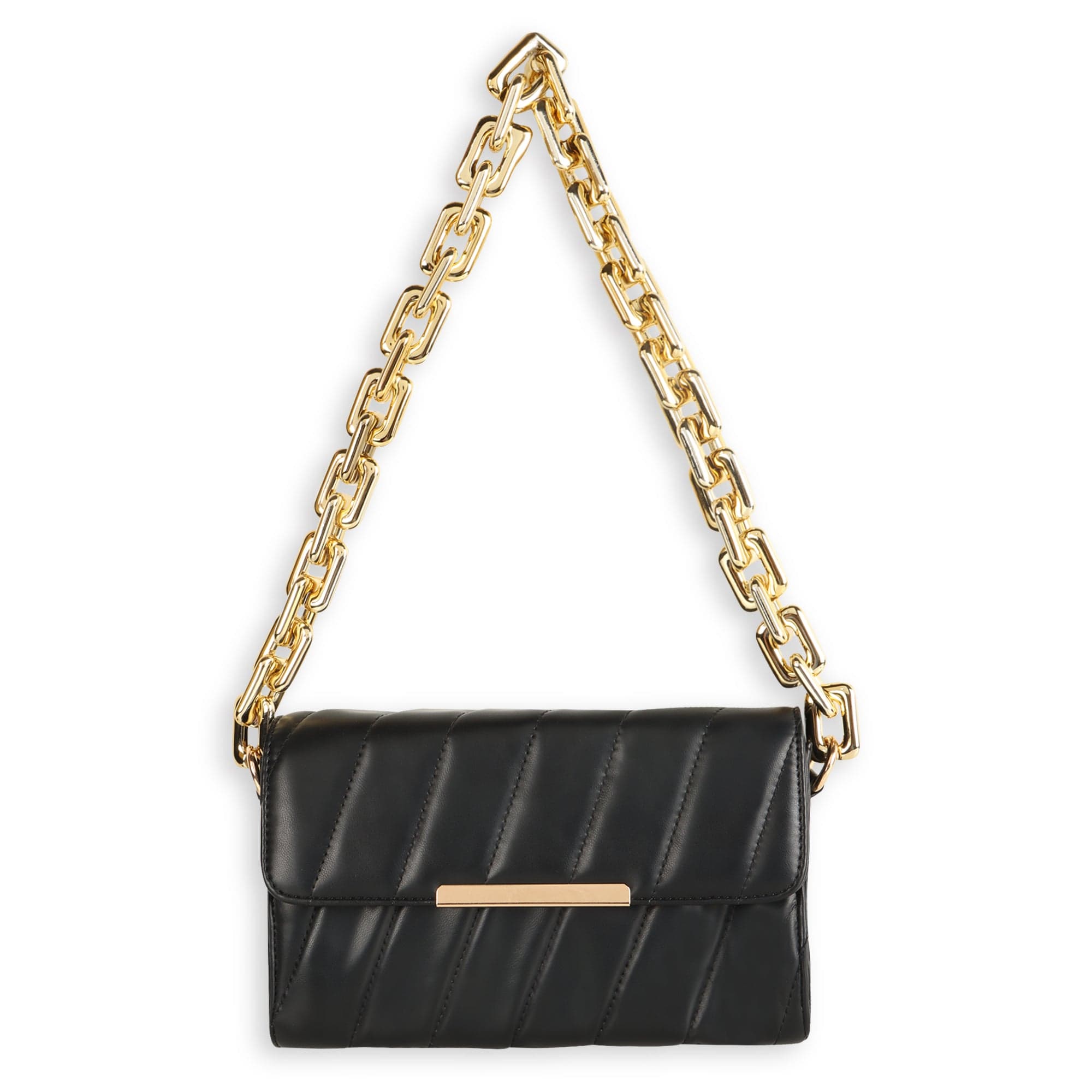 kinnoti Flap Gold Plated Shoulder Bag