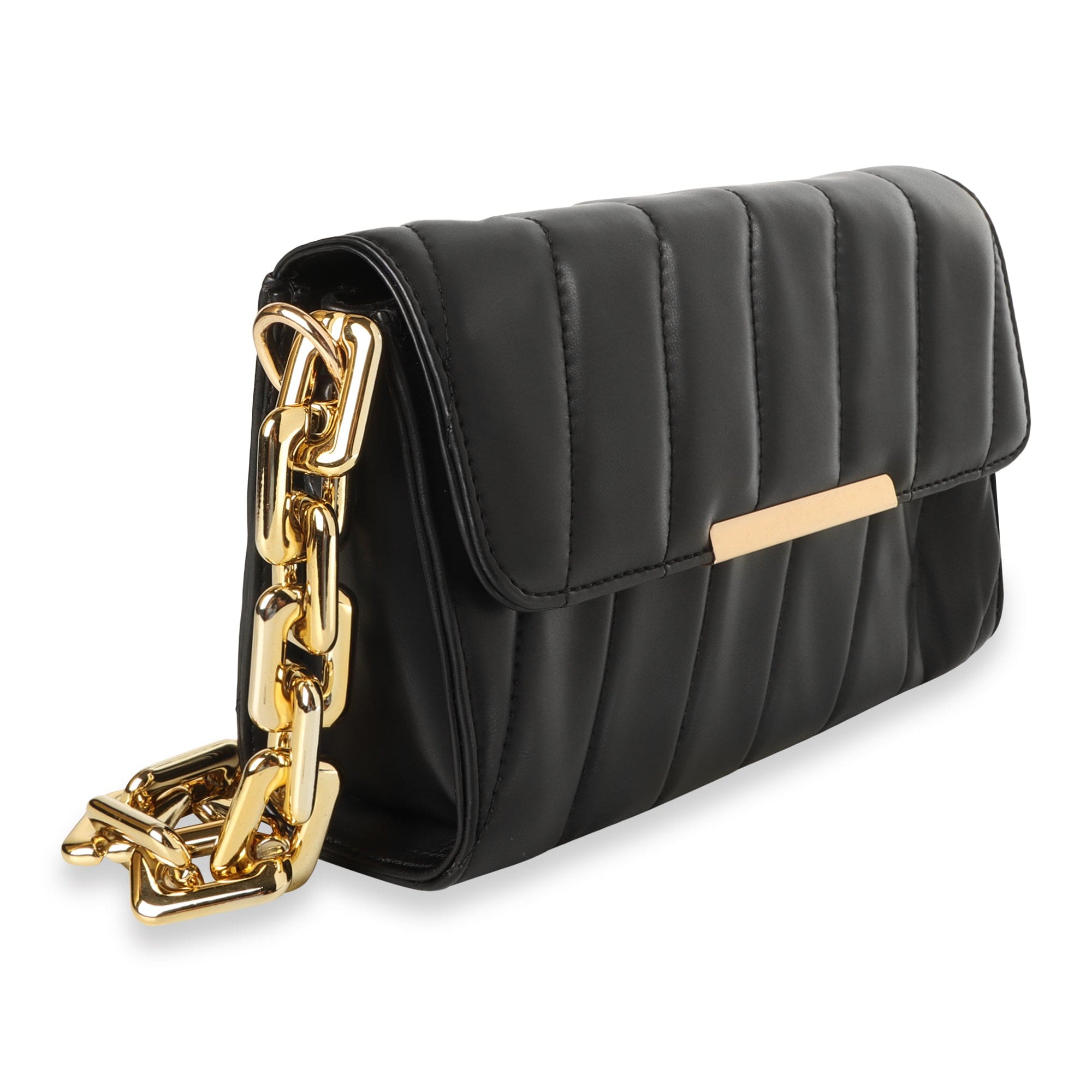 kinnoti Flap Gold Plated Shoulder Bag