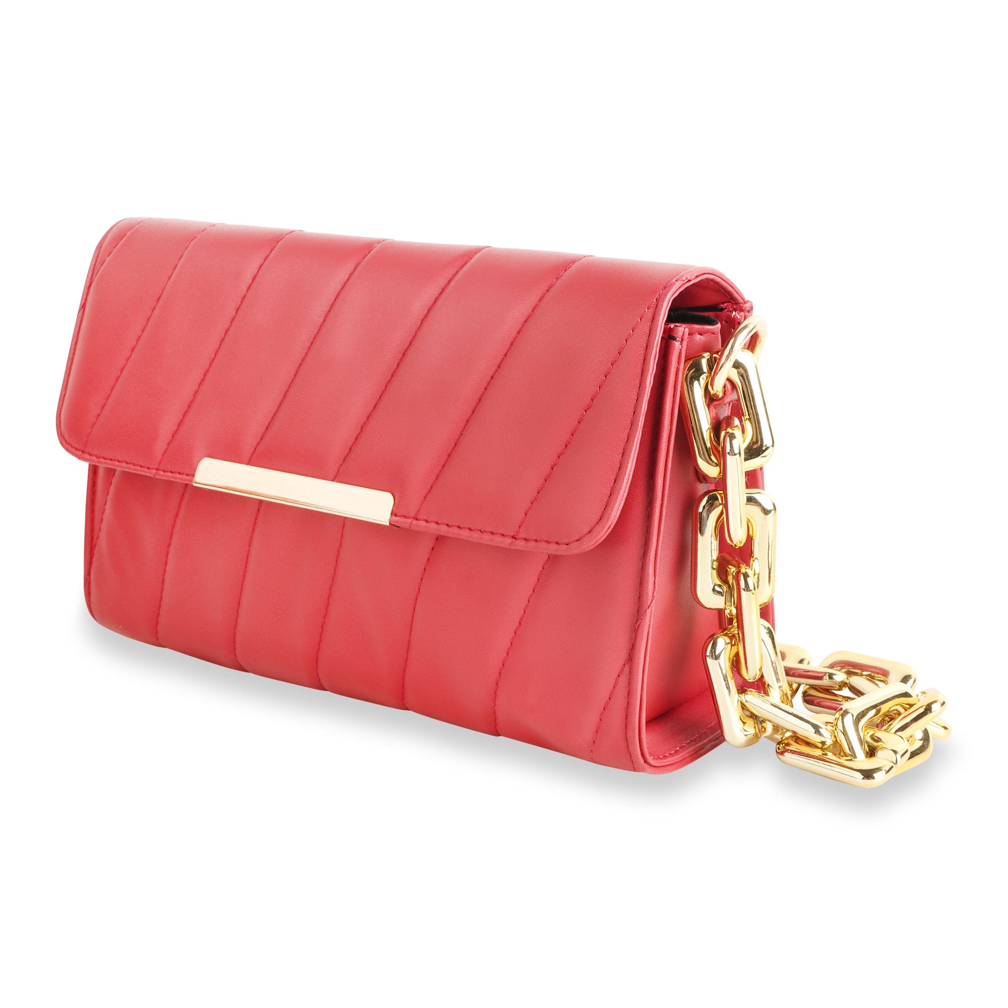 kinnoti Flap Gold Plated Shoulder Bag