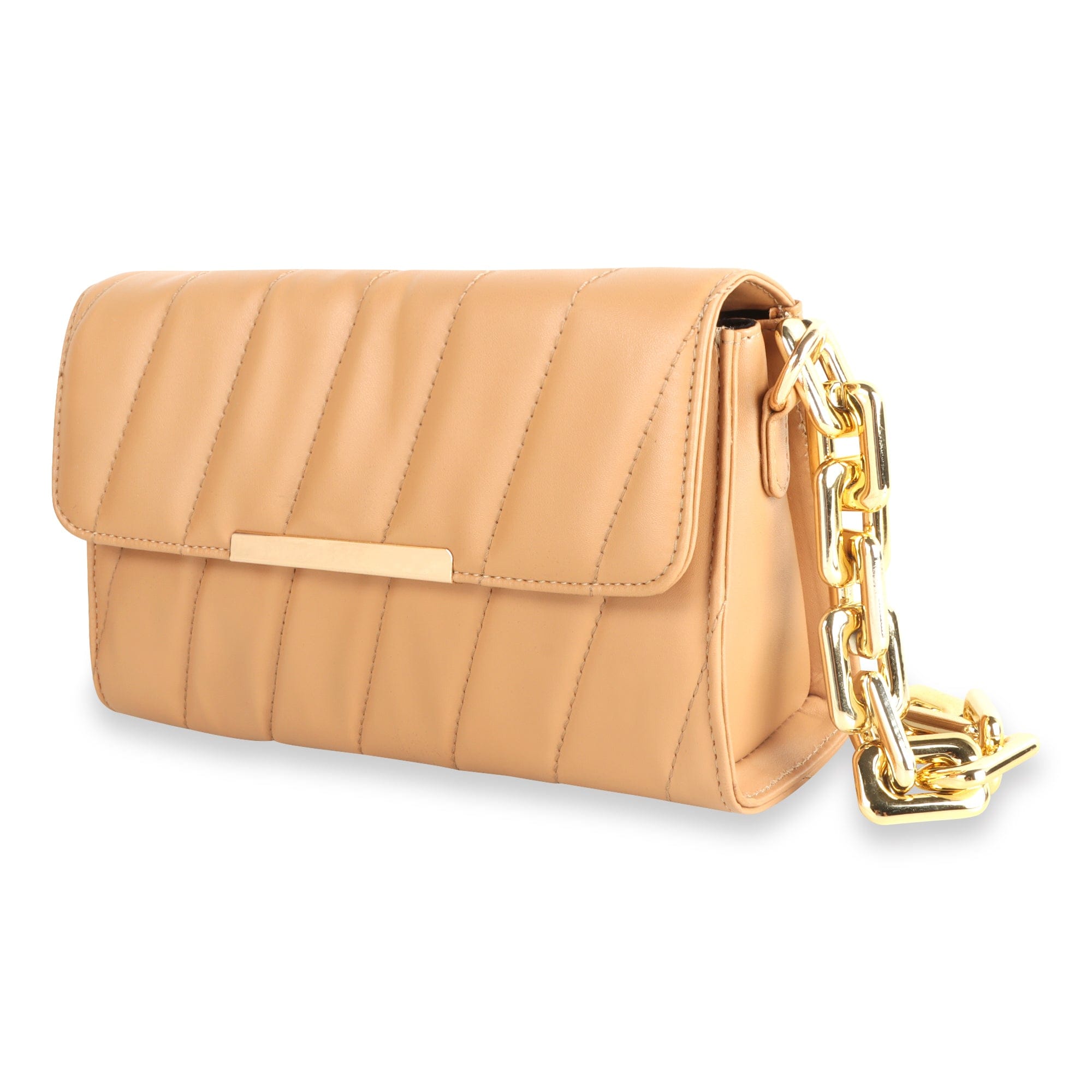 kinnoti Flap Gold Plated Shoulder Bag