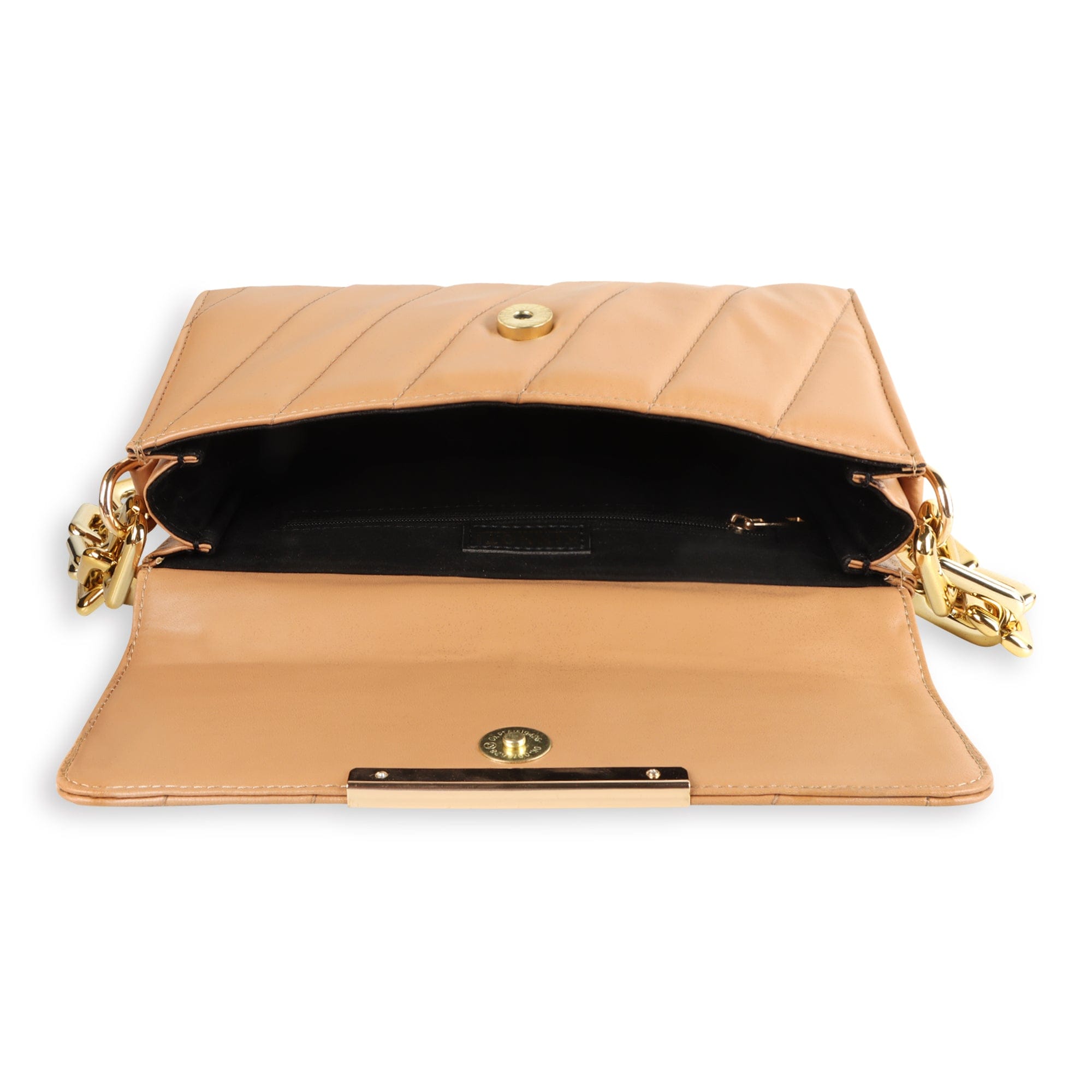 kinnoti Flap Gold Plated Shoulder Bag