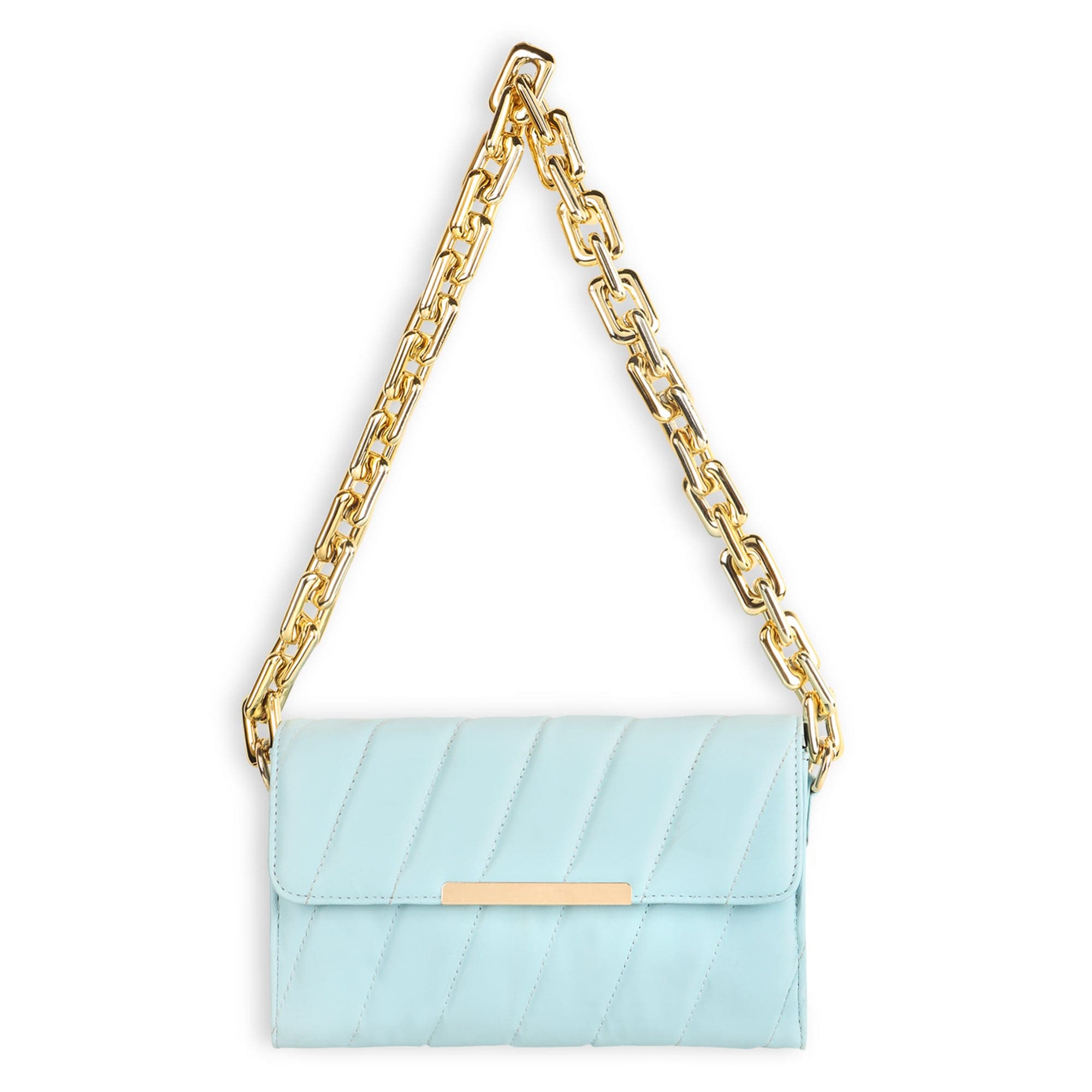 kinnoti Flap Gold Plated Shoulder Bag