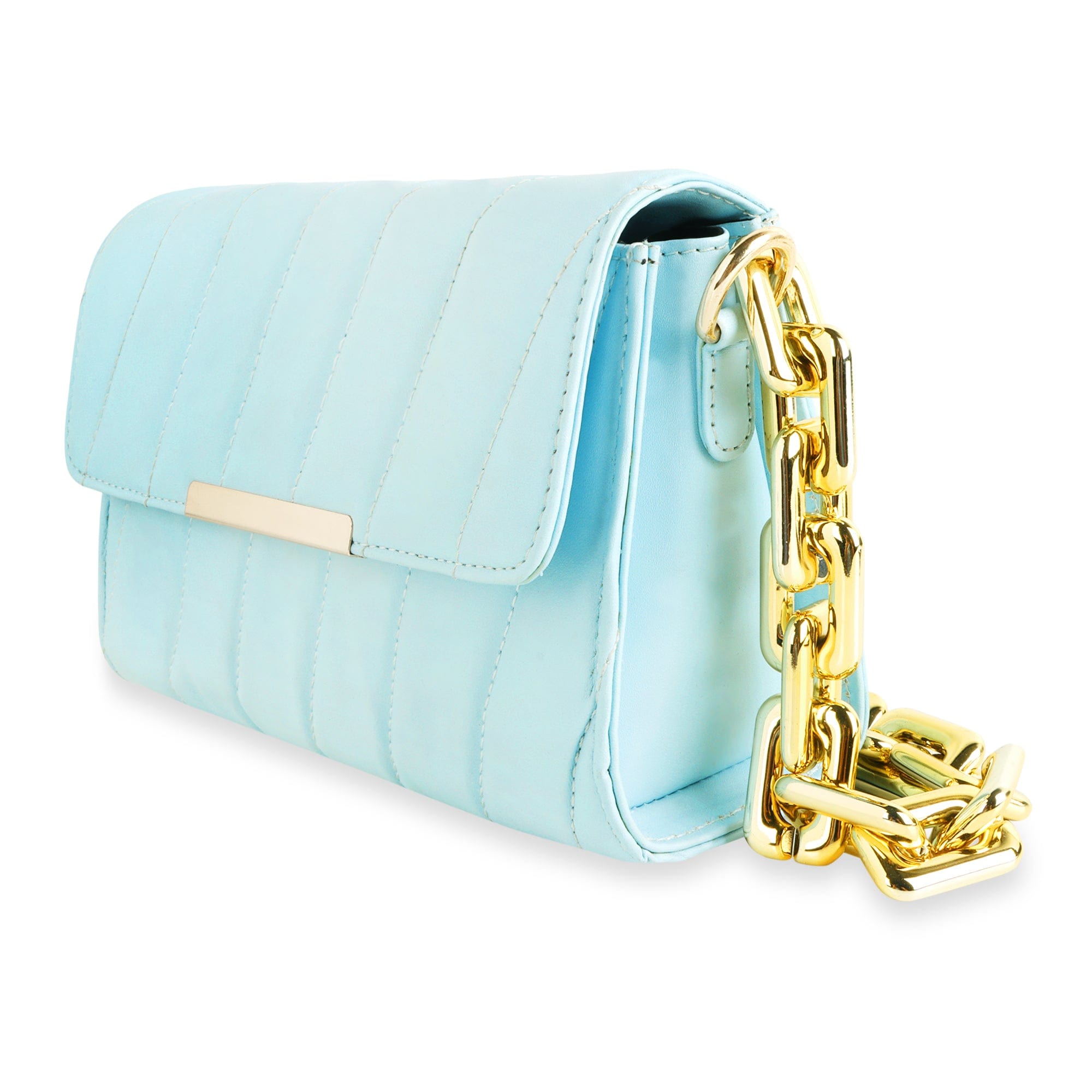 kinnoti Flap Gold Plated Shoulder Bag