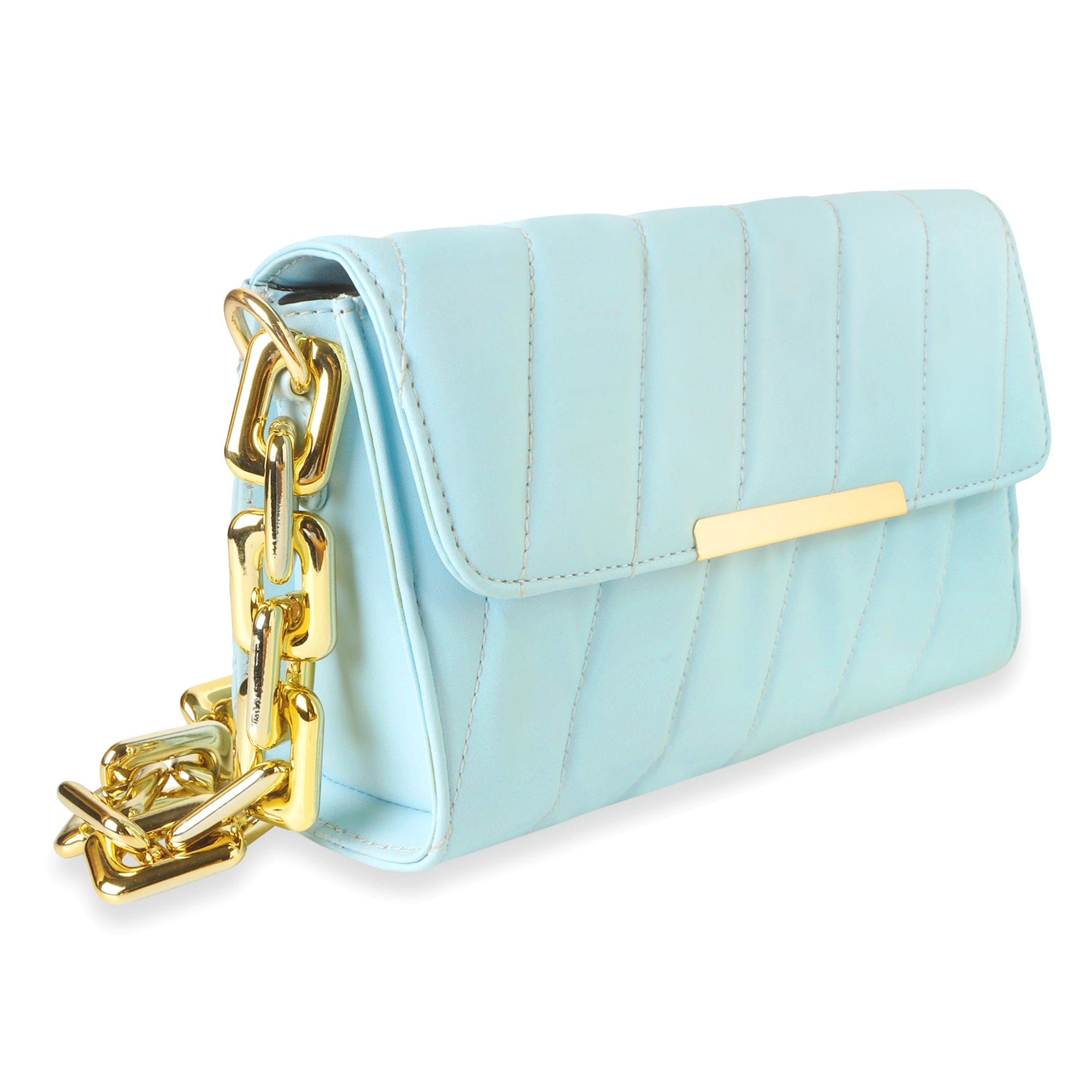 kinnoti Flap Gold Plated Shoulder Bag