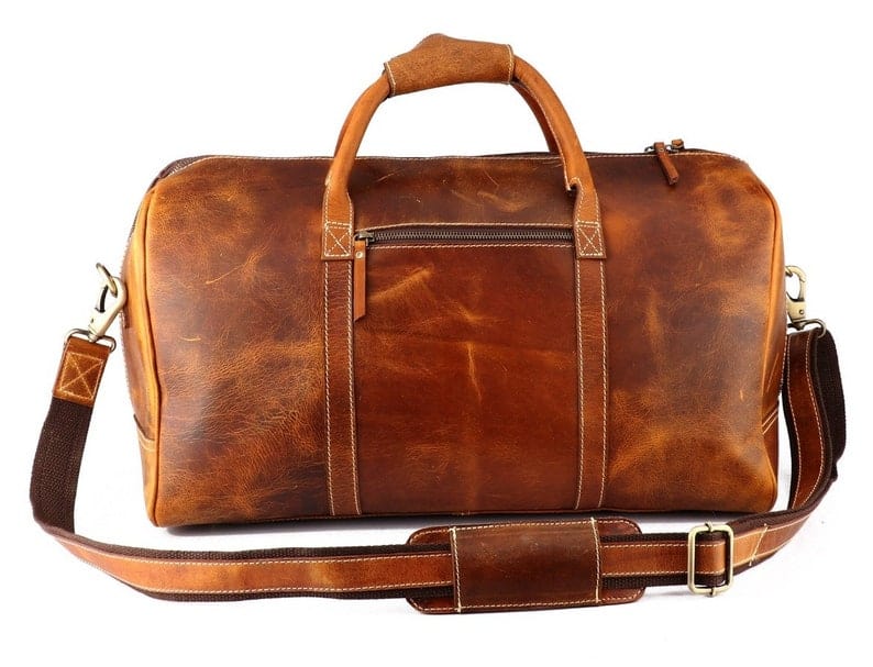 kinnoti Full Grain Leather Duffle Bag