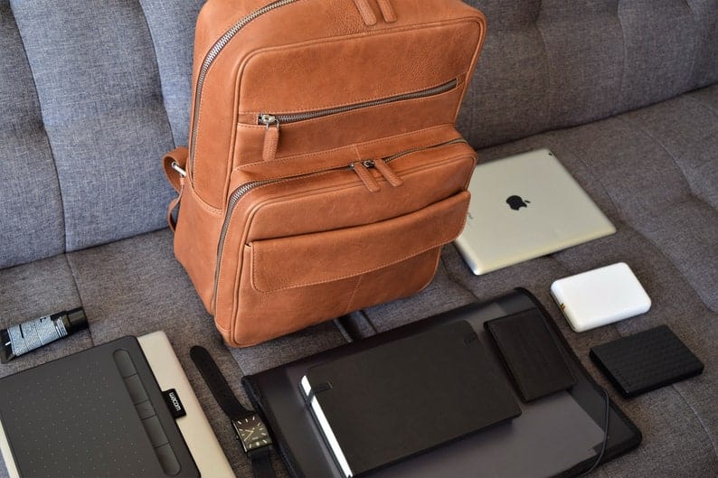 kinnoti Genuine Leather Backpack