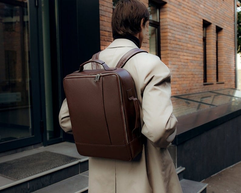 kinnoti Genuine Leather Backpack