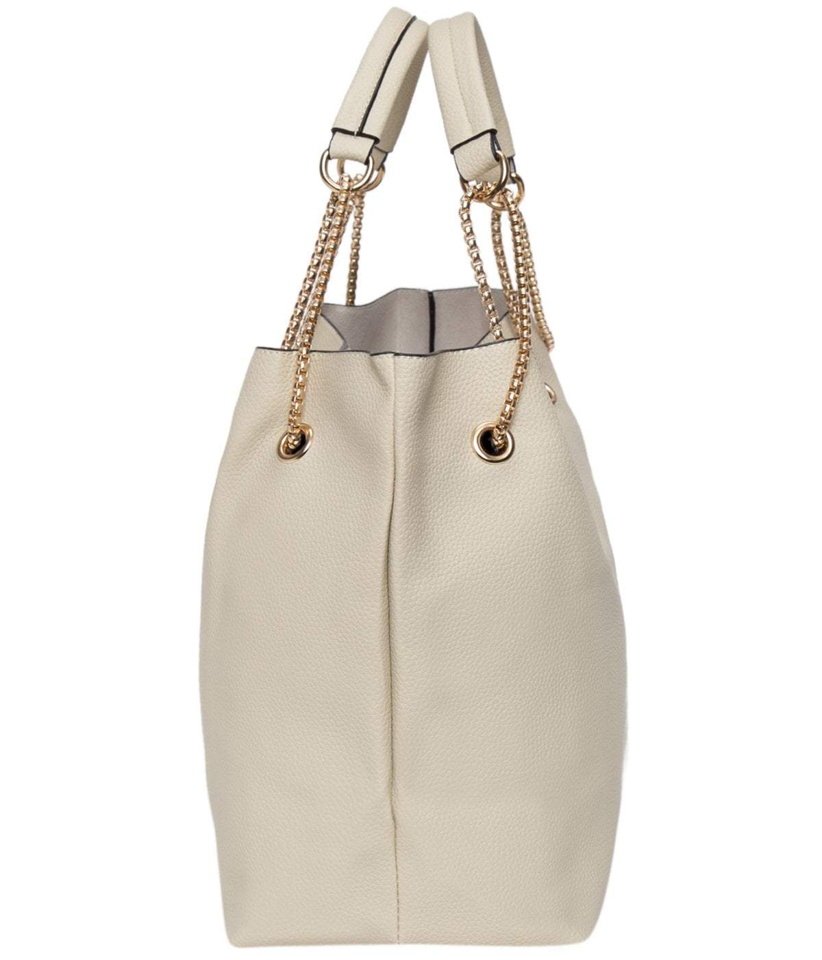 kinnoti Handbags Black color Chain Tote Bag