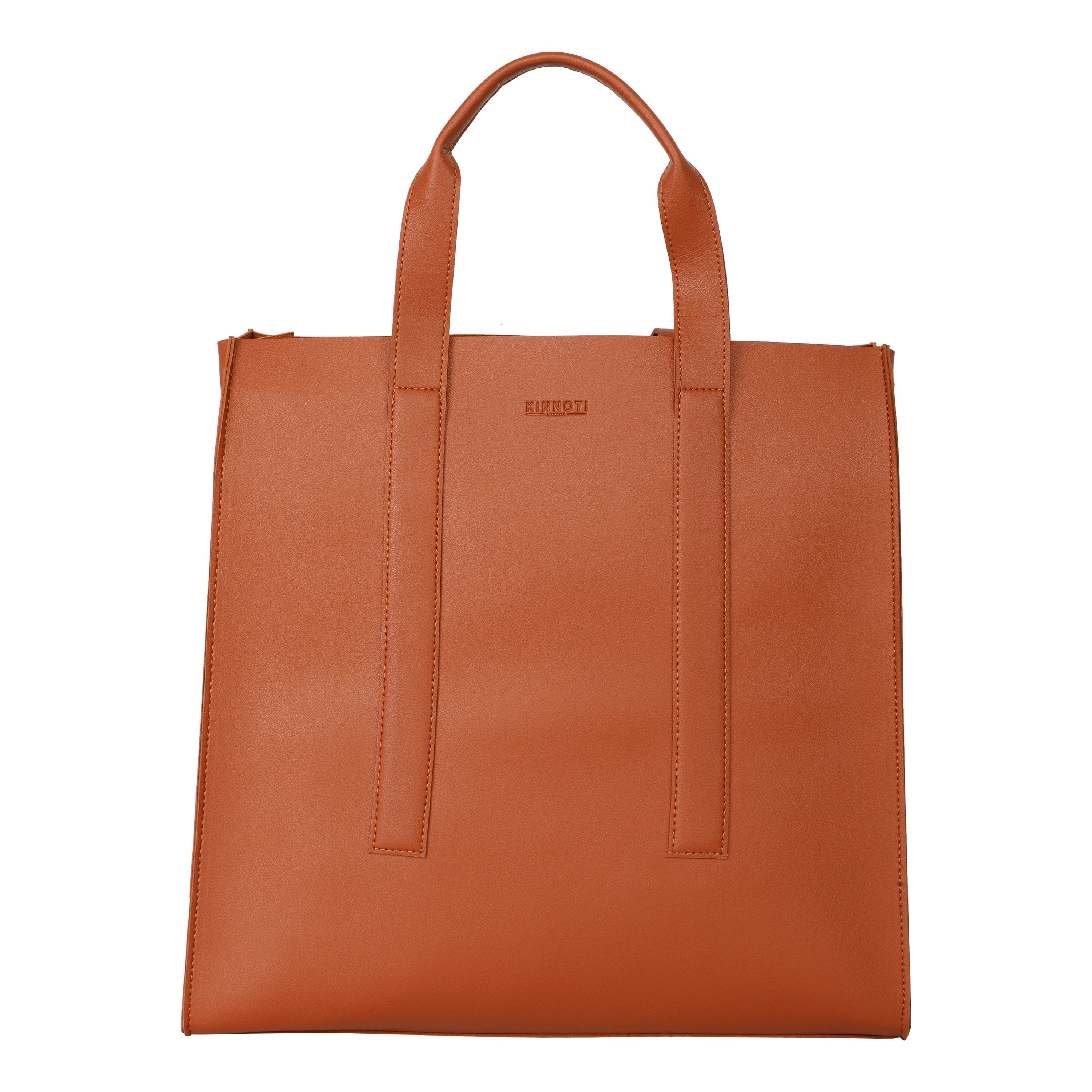 kinnoti Handbags Tan Vegan Leather Tote bag