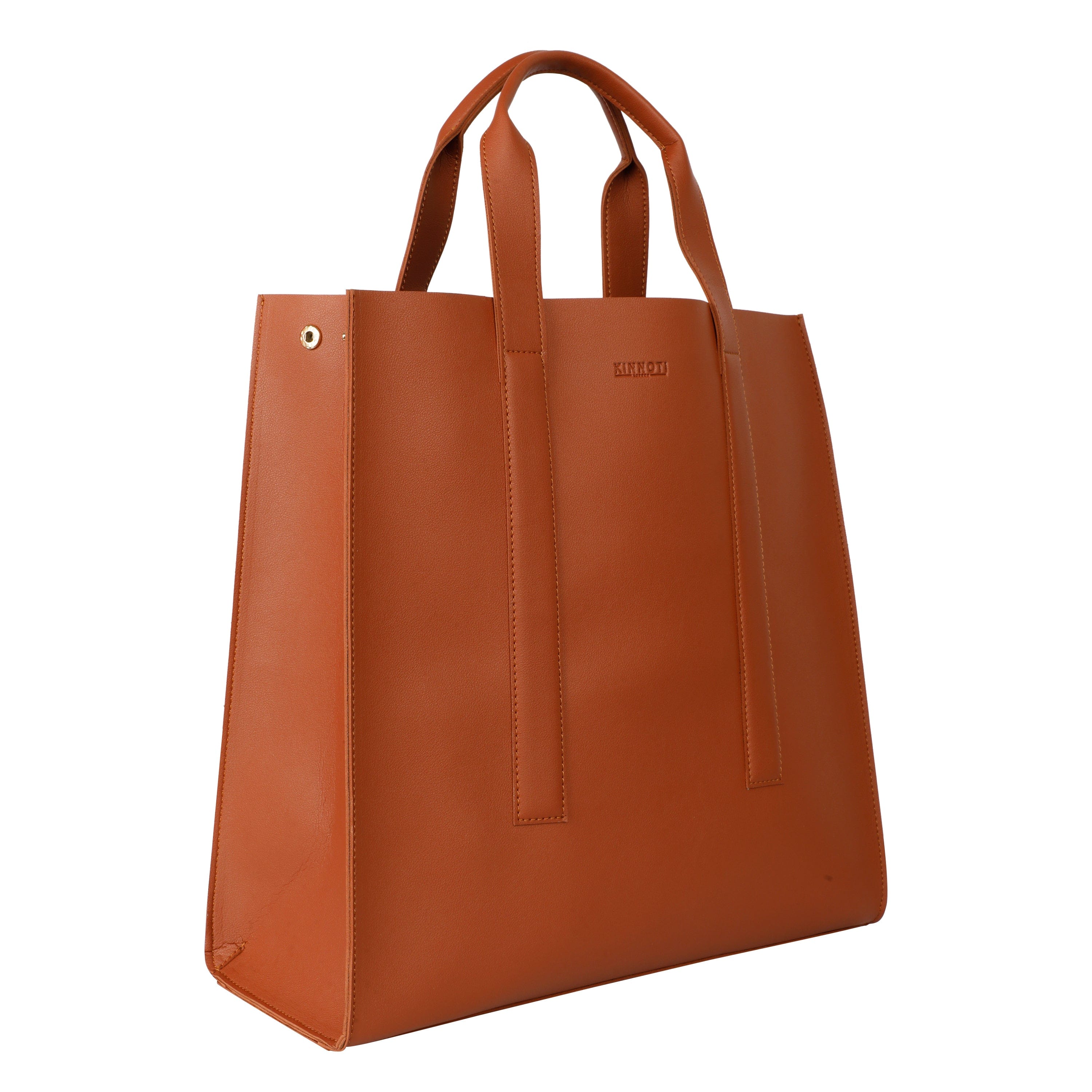 kinnoti Handbags Tan Vegan Leather Tote bag