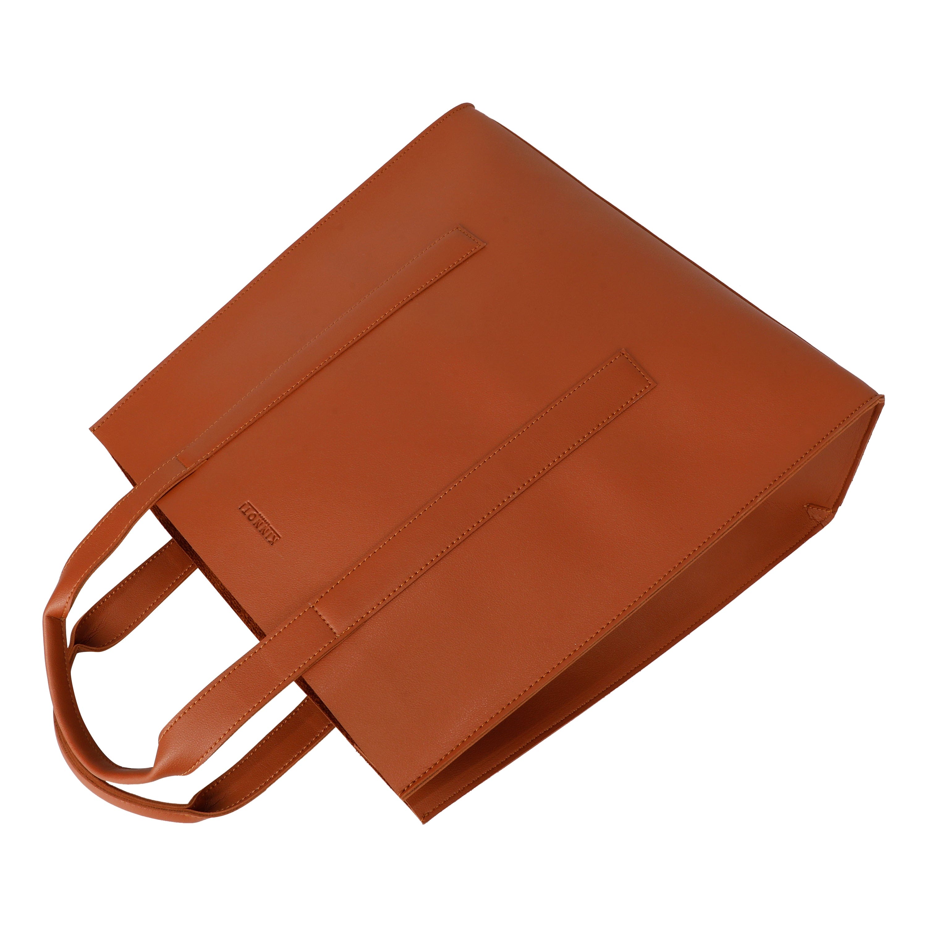 kinnoti Handbags Tan Vegan Leather Tote bag
