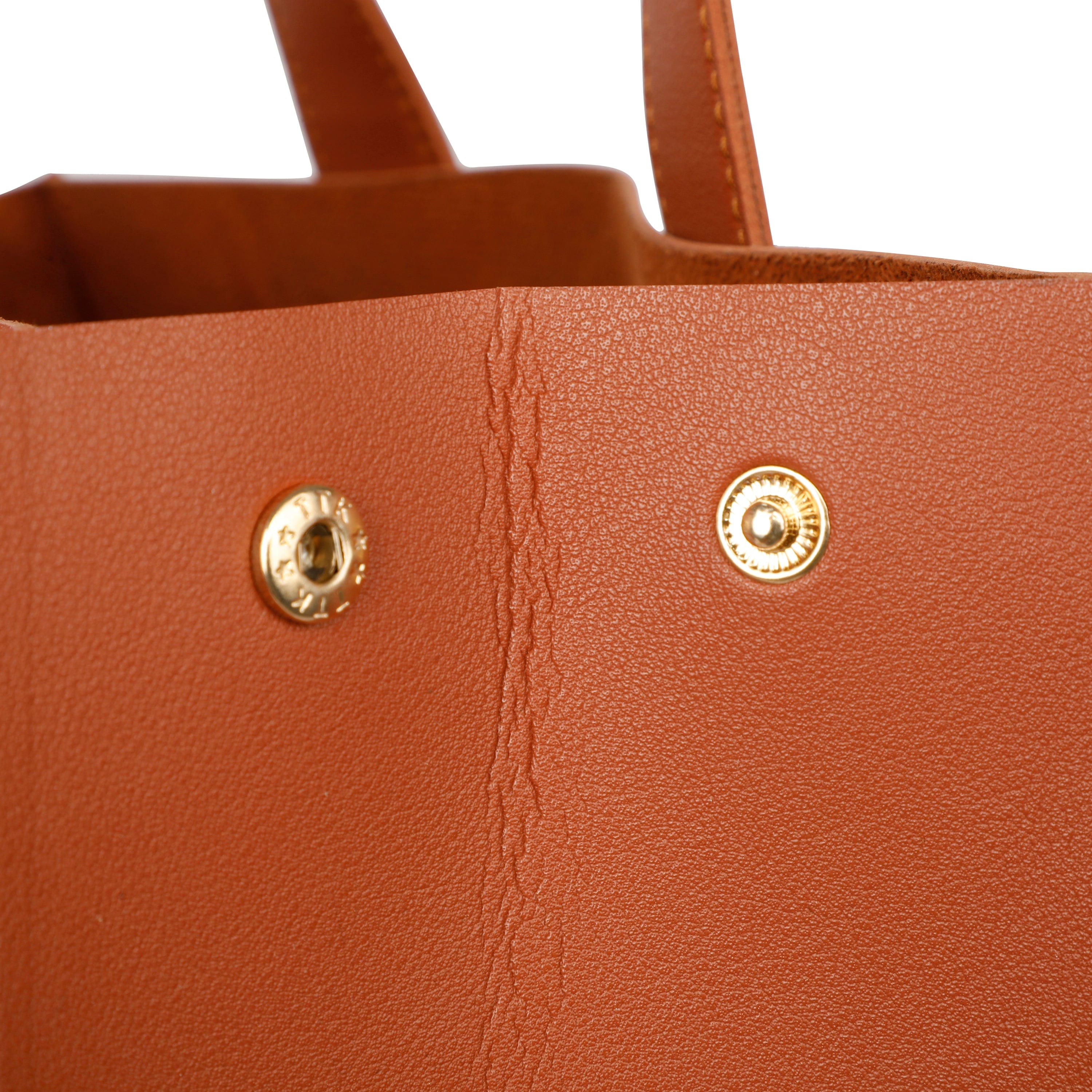 kinnoti Handbags Tan Vegan Leather Tote bag