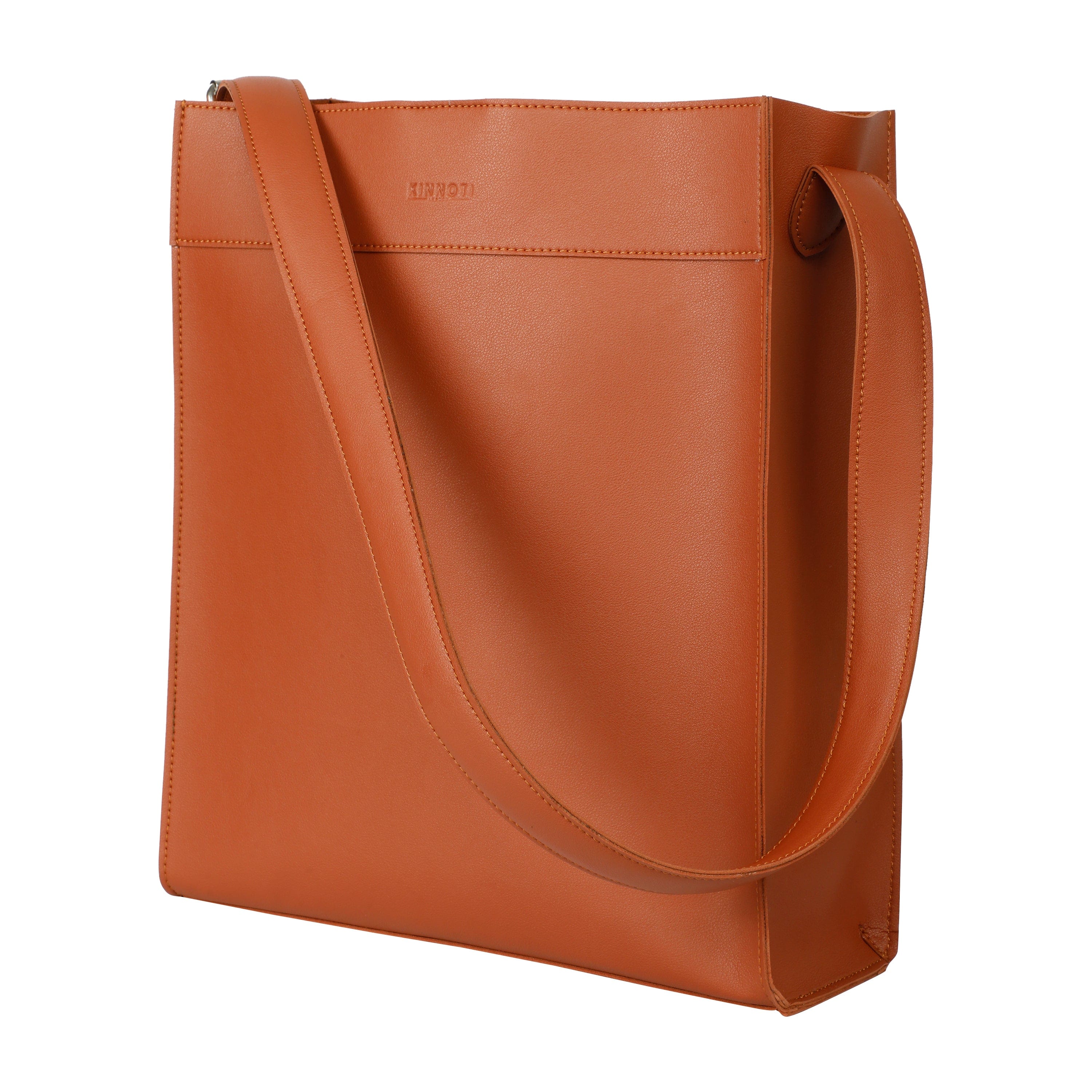 kinnoti Handbags Tan Vegan Leather Tote bag