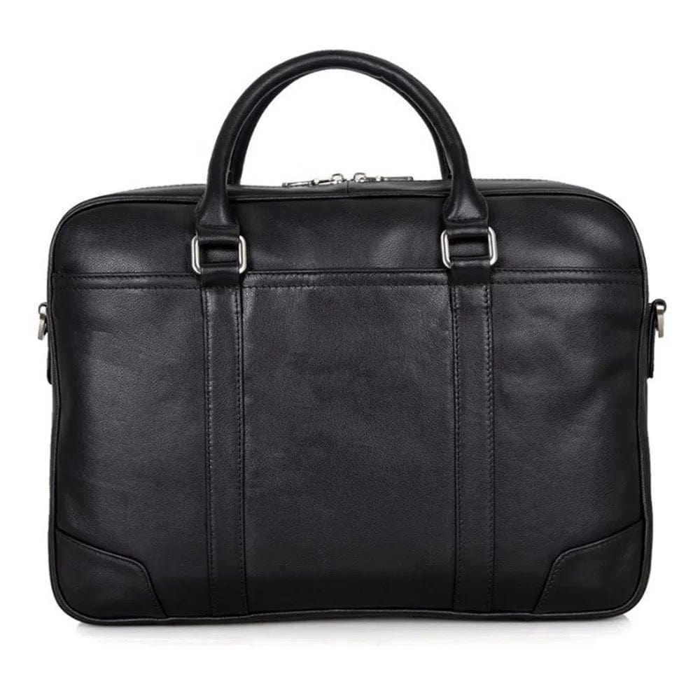 kinnoti LAPTOP BAGS Black Genuine Leather Laptop Bag For Mac book Pro 13- 14 Inches