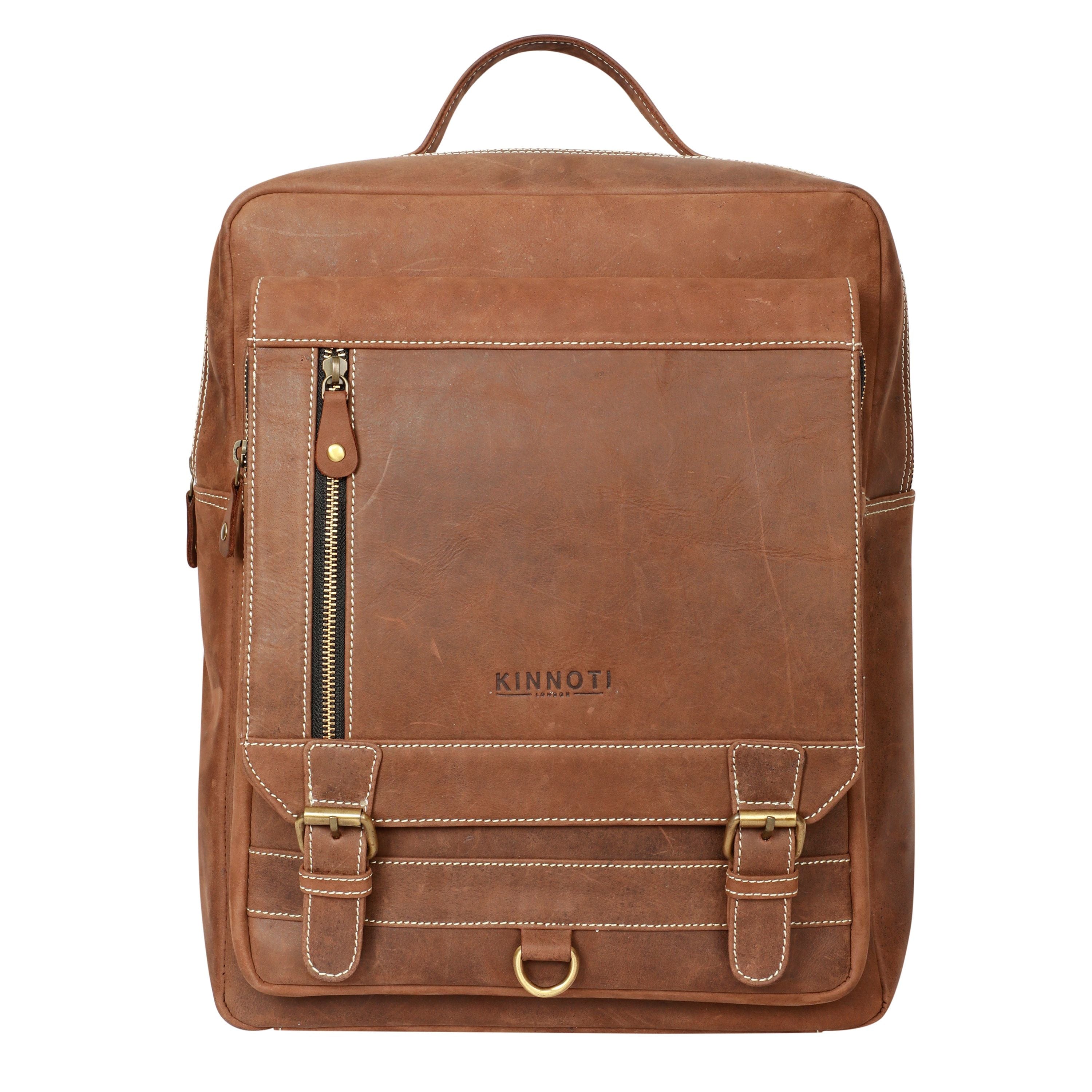 kinnoti LAPTOP BAGS Leather Backpack
