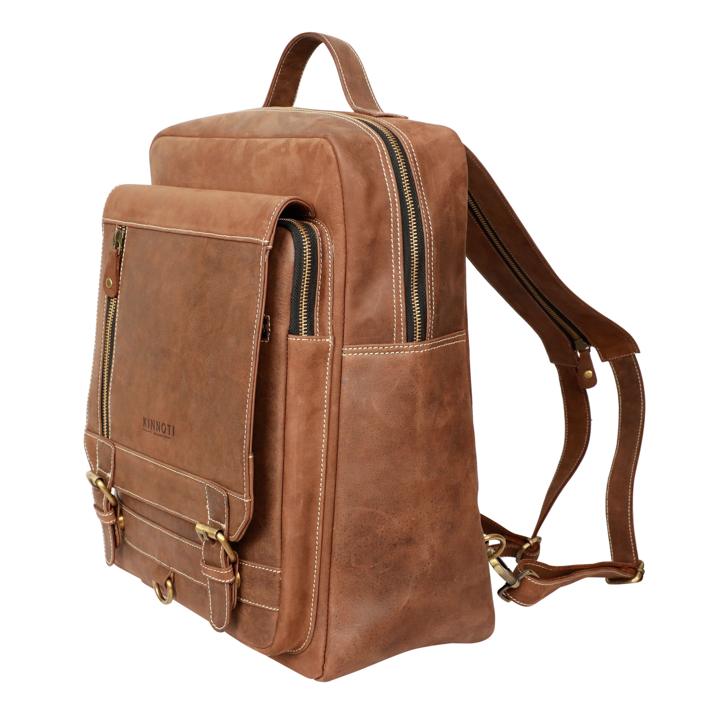 kinnoti LAPTOP BAGS Leather Backpack