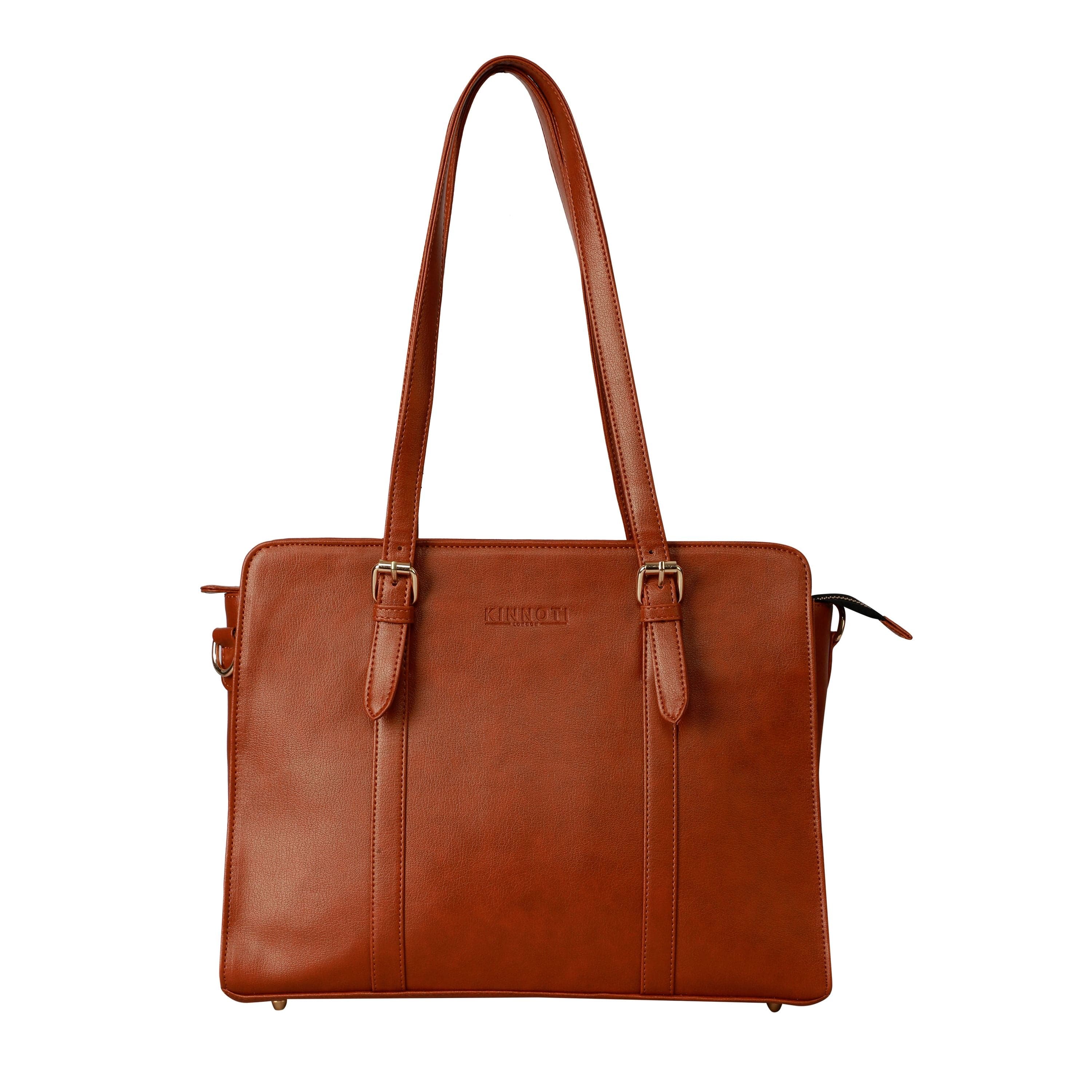 kinnoti LAPTOP BAGS Tan Women Vegan Laptop Bag