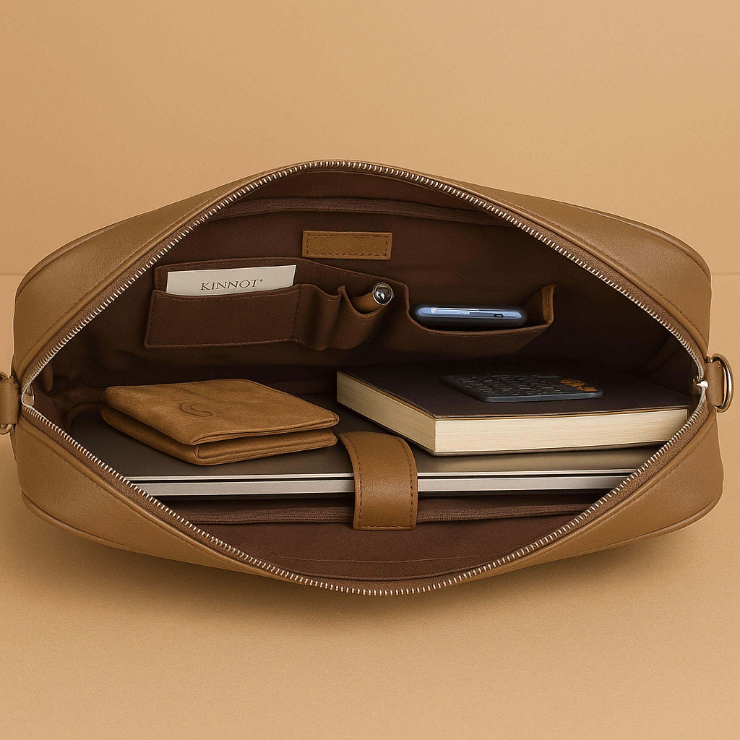 kinnoti LAPTOP BAGS Vegan Leather Laptop Bag