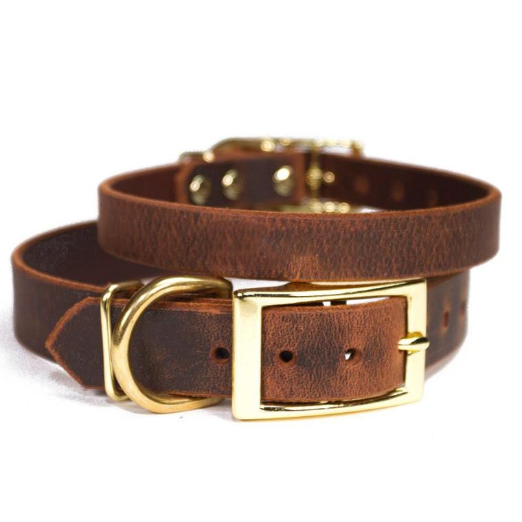 kinnoti Leather Dog Collar