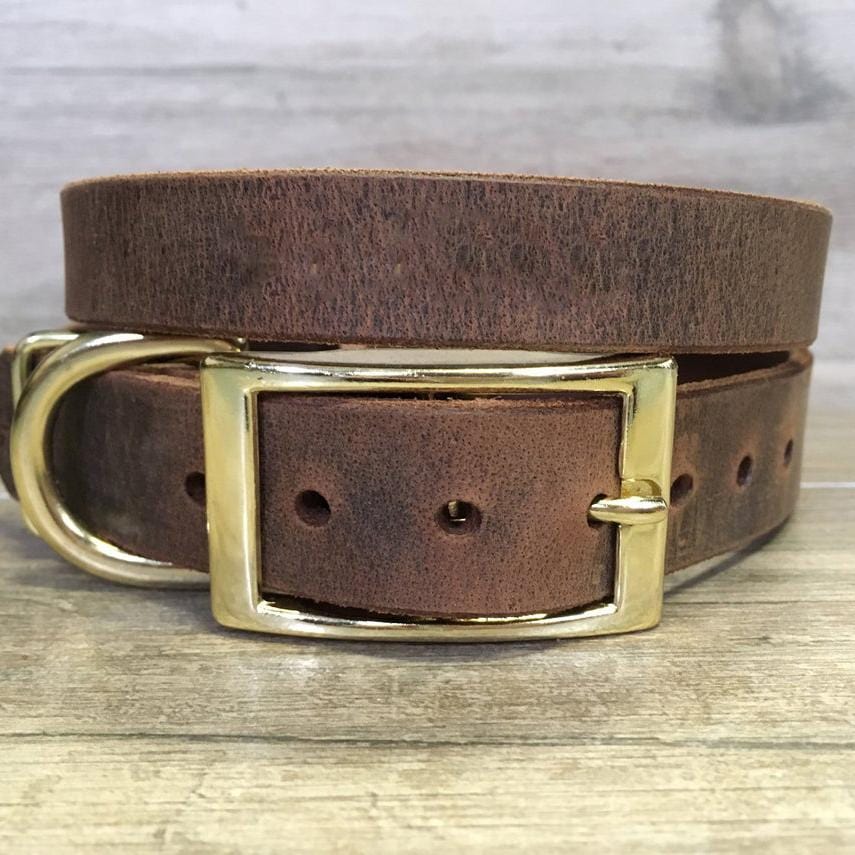 kinnoti Leather Dog Collar
