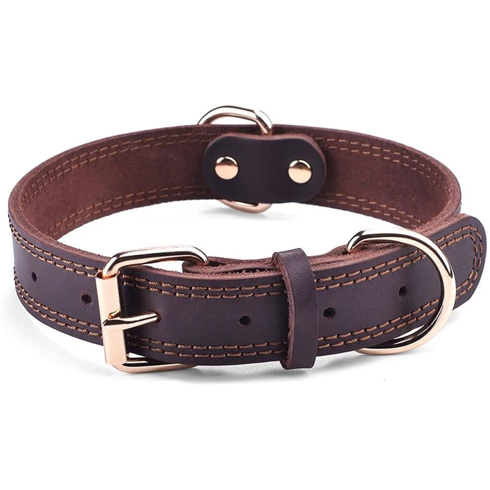 kinnoti Leather Dog Collar