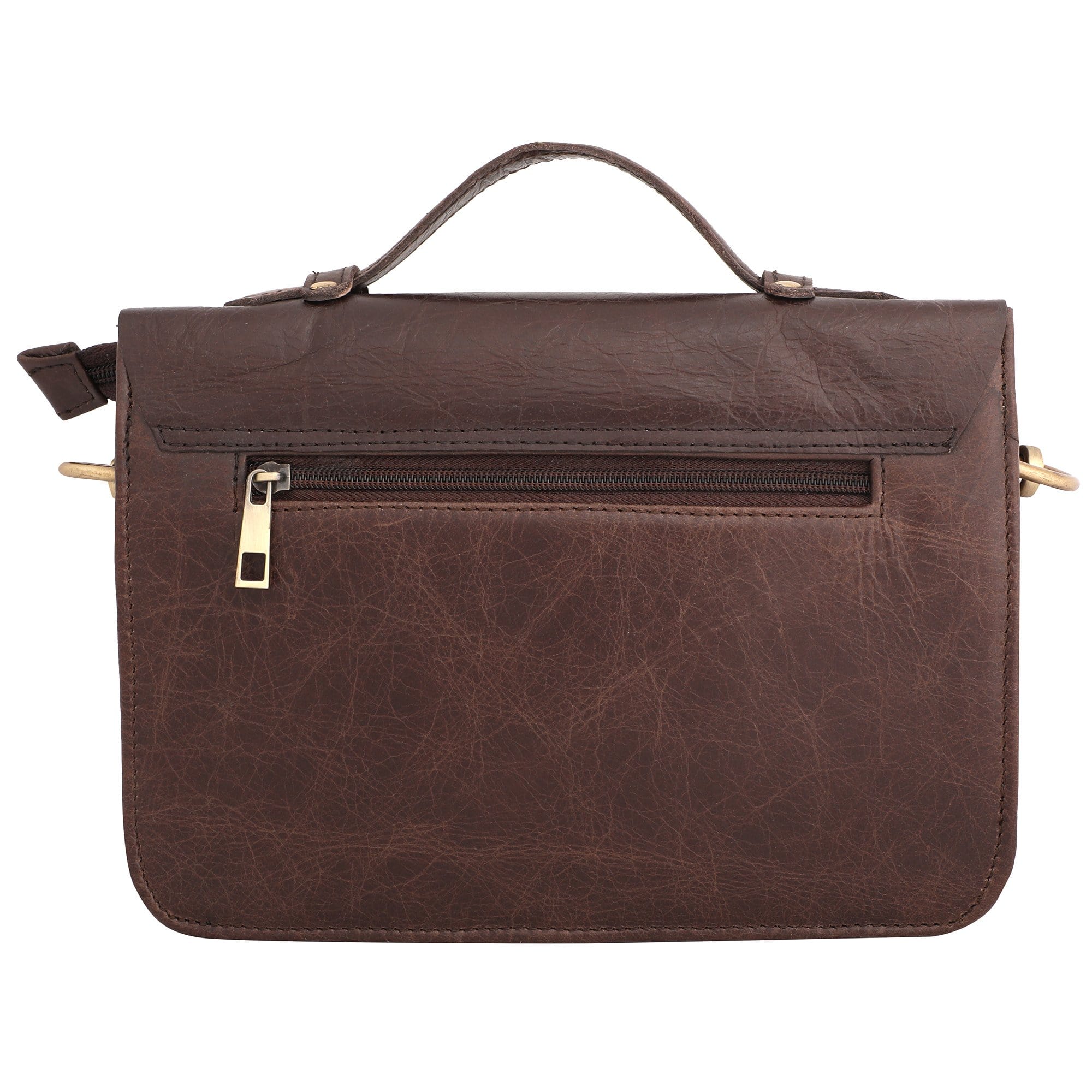 kinnoti Leather Sling Bag Vintage Brown Leather Women Bag