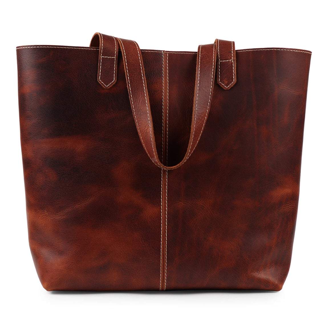 kinnoti Leather Tote Bag Genuine Vintage Leather Tote Bag