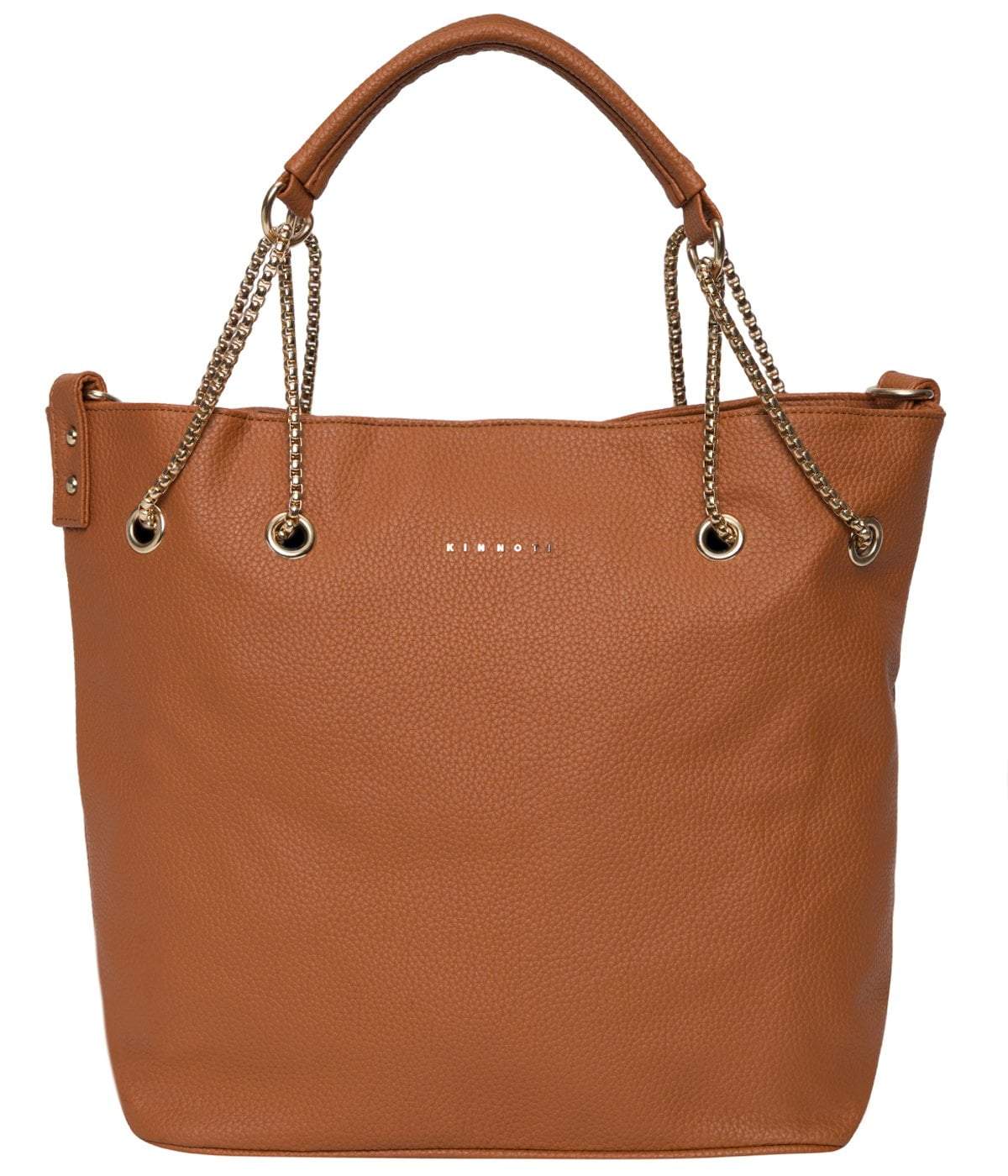 kinnoti Light Brown Chain Tote Bag