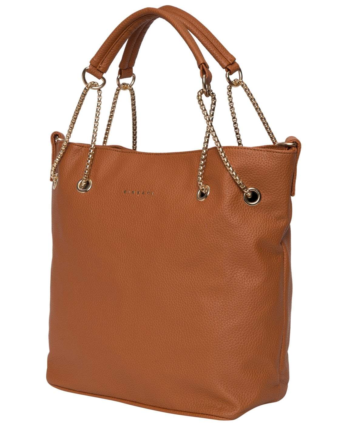 kinnoti Light Brown Chain Tote Bag