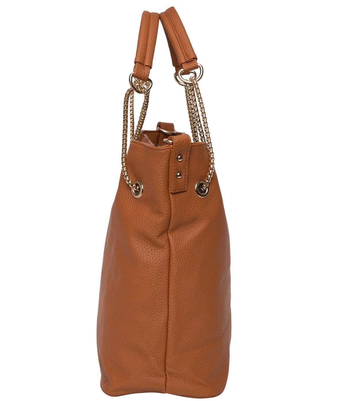 kinnoti Light Brown Chain Tote Bag