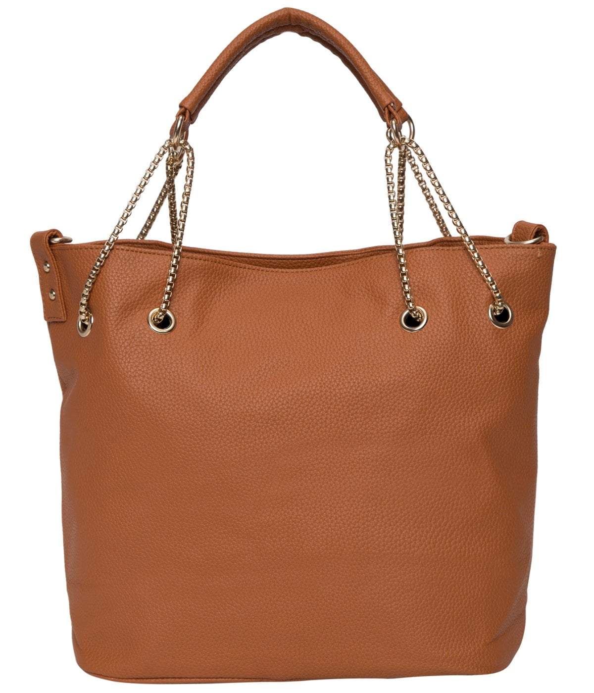 kinnoti Light Brown Chain Tote Bag