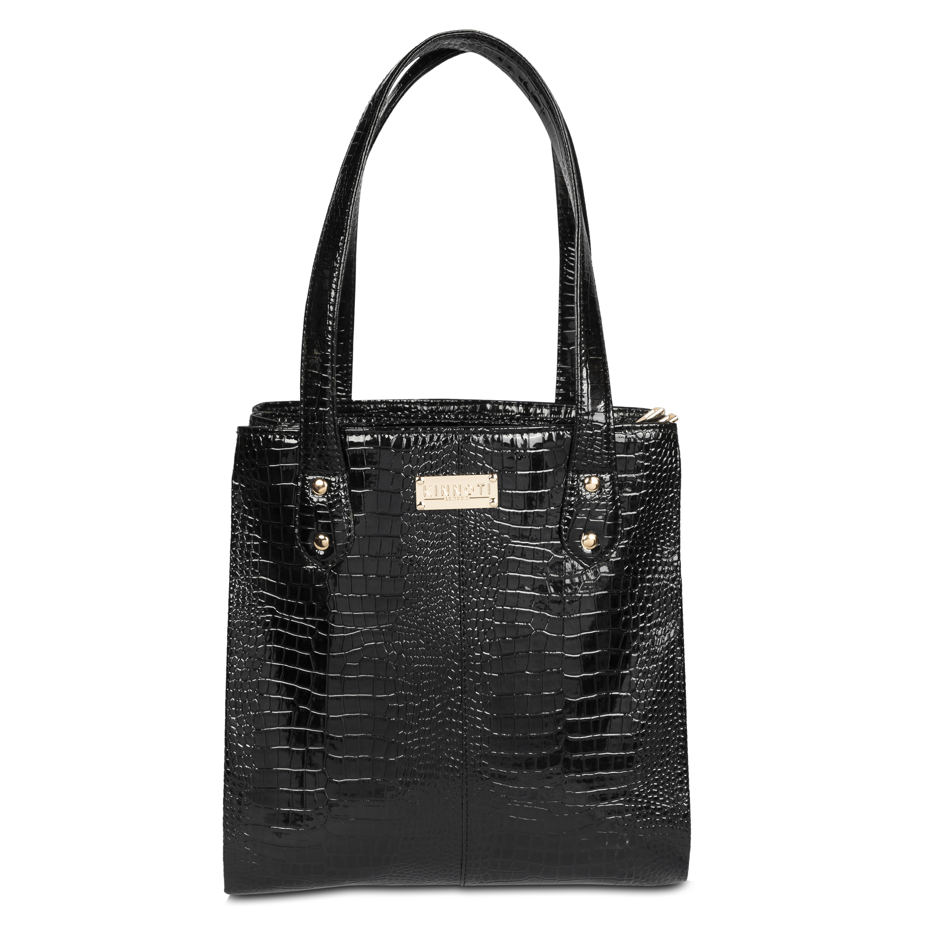 kinnoti marron Croc Effect Tote Bag