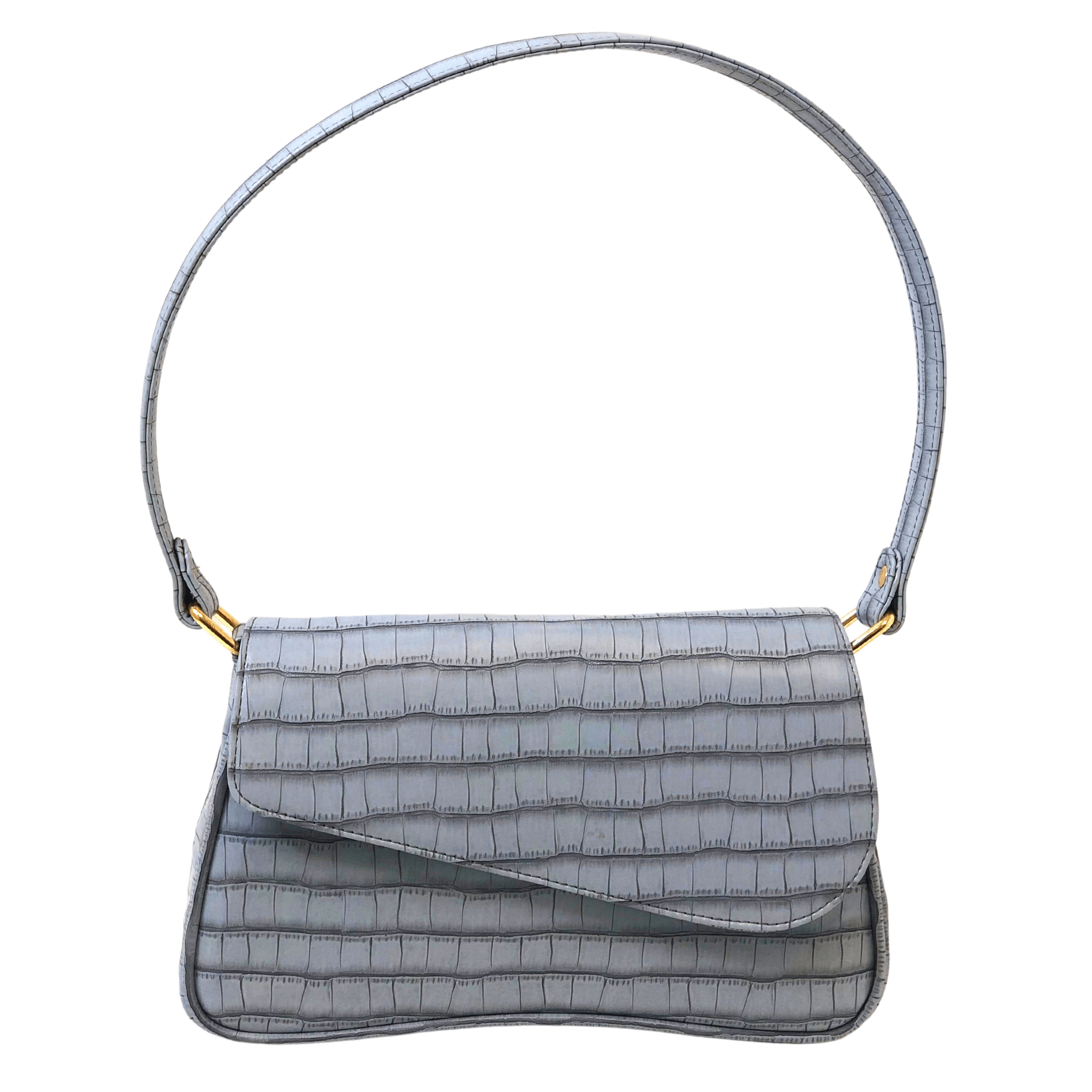 kinnoti New Croco Flap Shoulder Bag