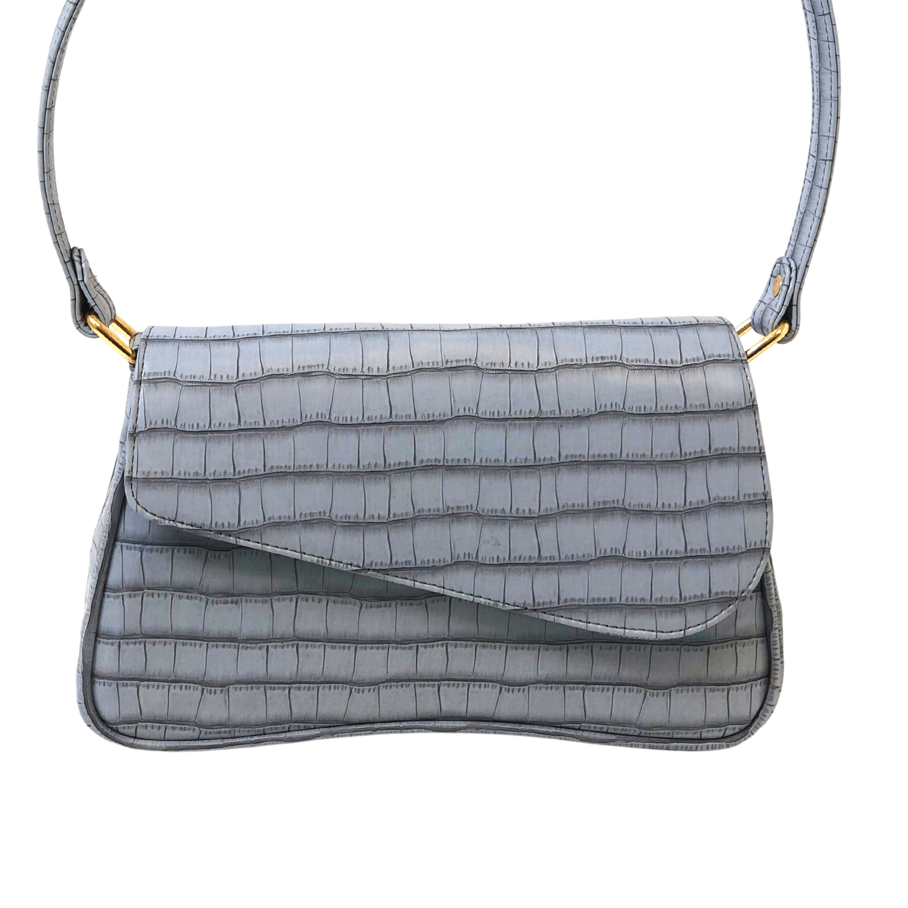 kinnoti New Croco Flap Shoulder Bag