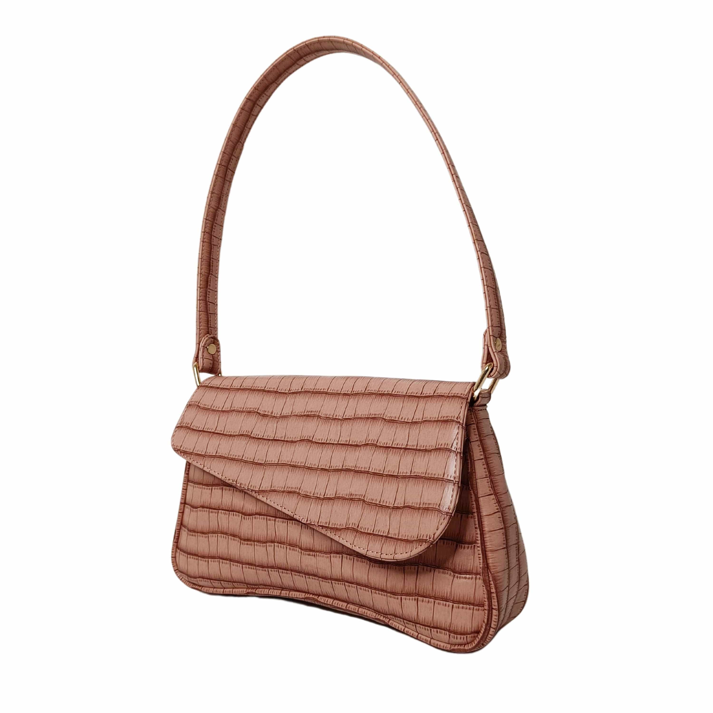 kinnoti New Croco Flap Shoulder Bag